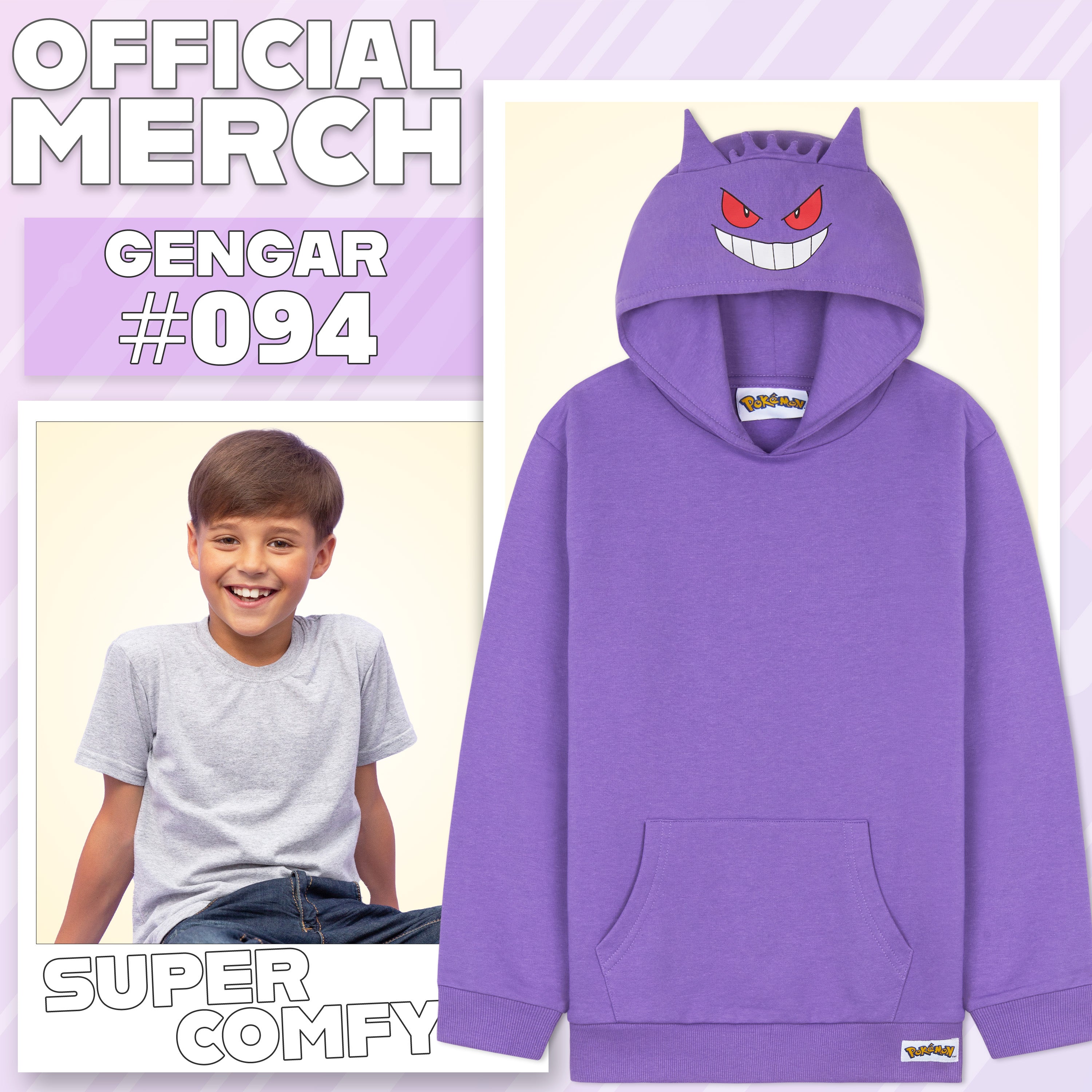 pok-mon-gengar-sweat-gar-on-capuche-4-14-ans image 3