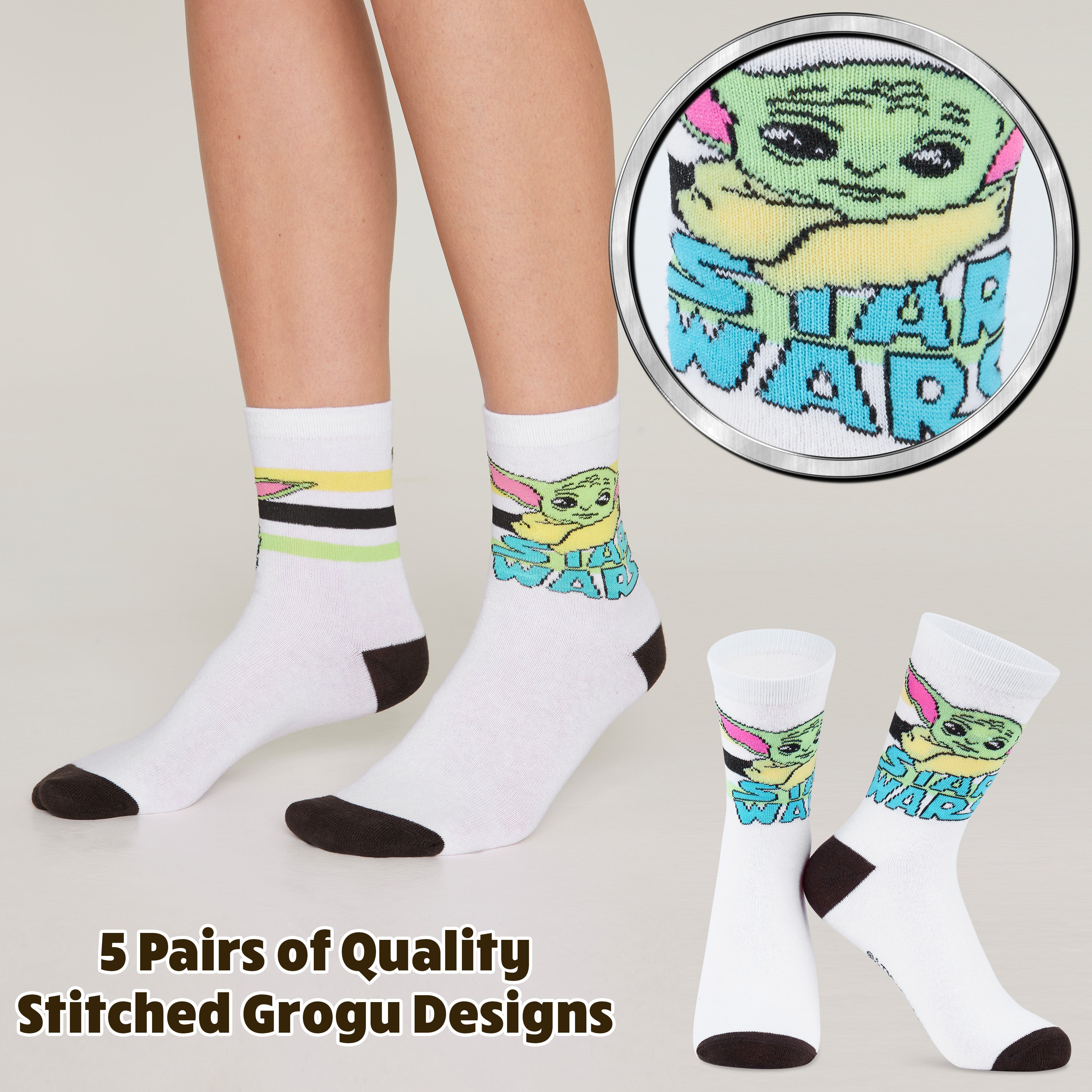 disney-mandalorian-chaussettes-baby-yoda-grogu-lot-5-coton image 6