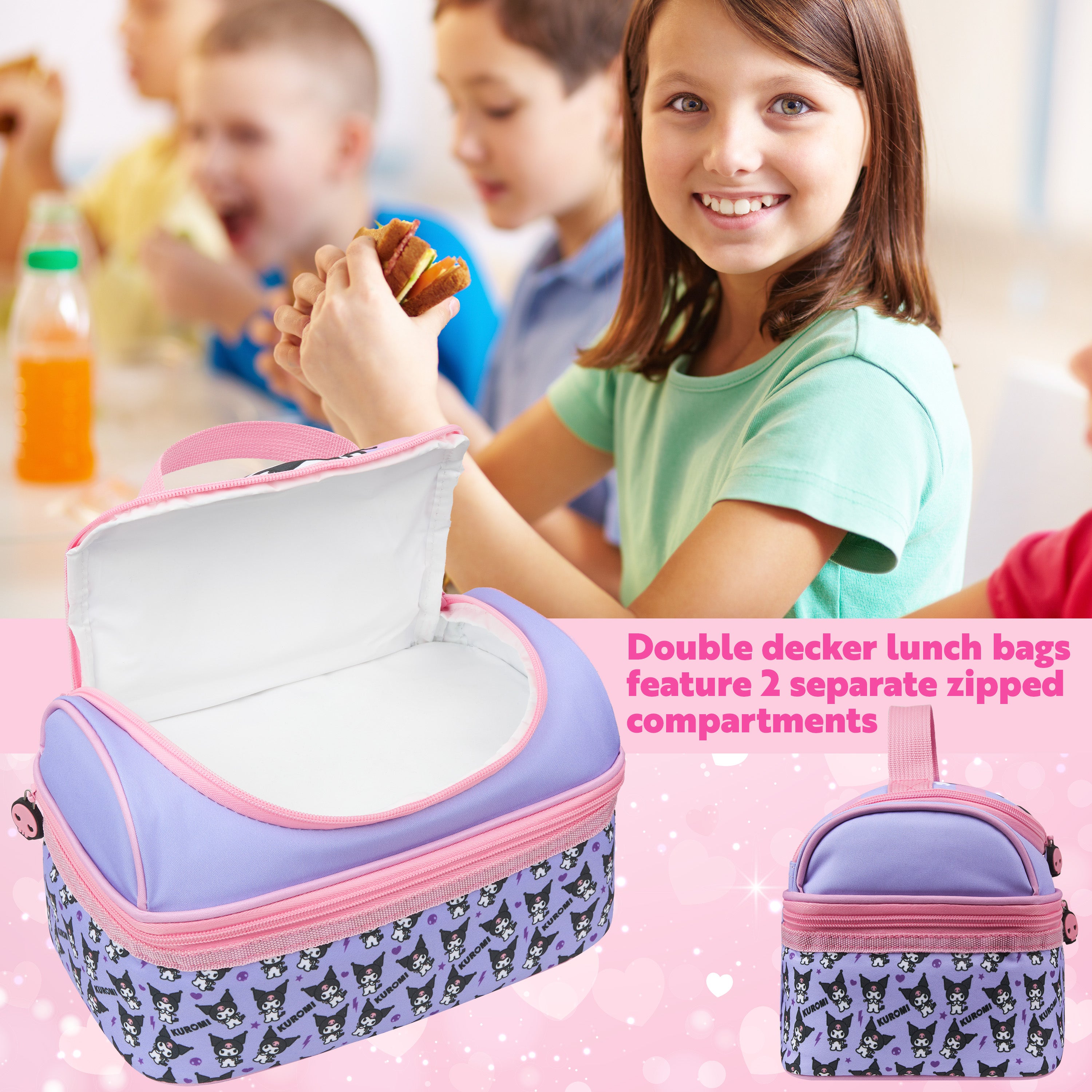 hello-kitty-kuromi-lunch-bag-isotherme-2-compartiments image 2