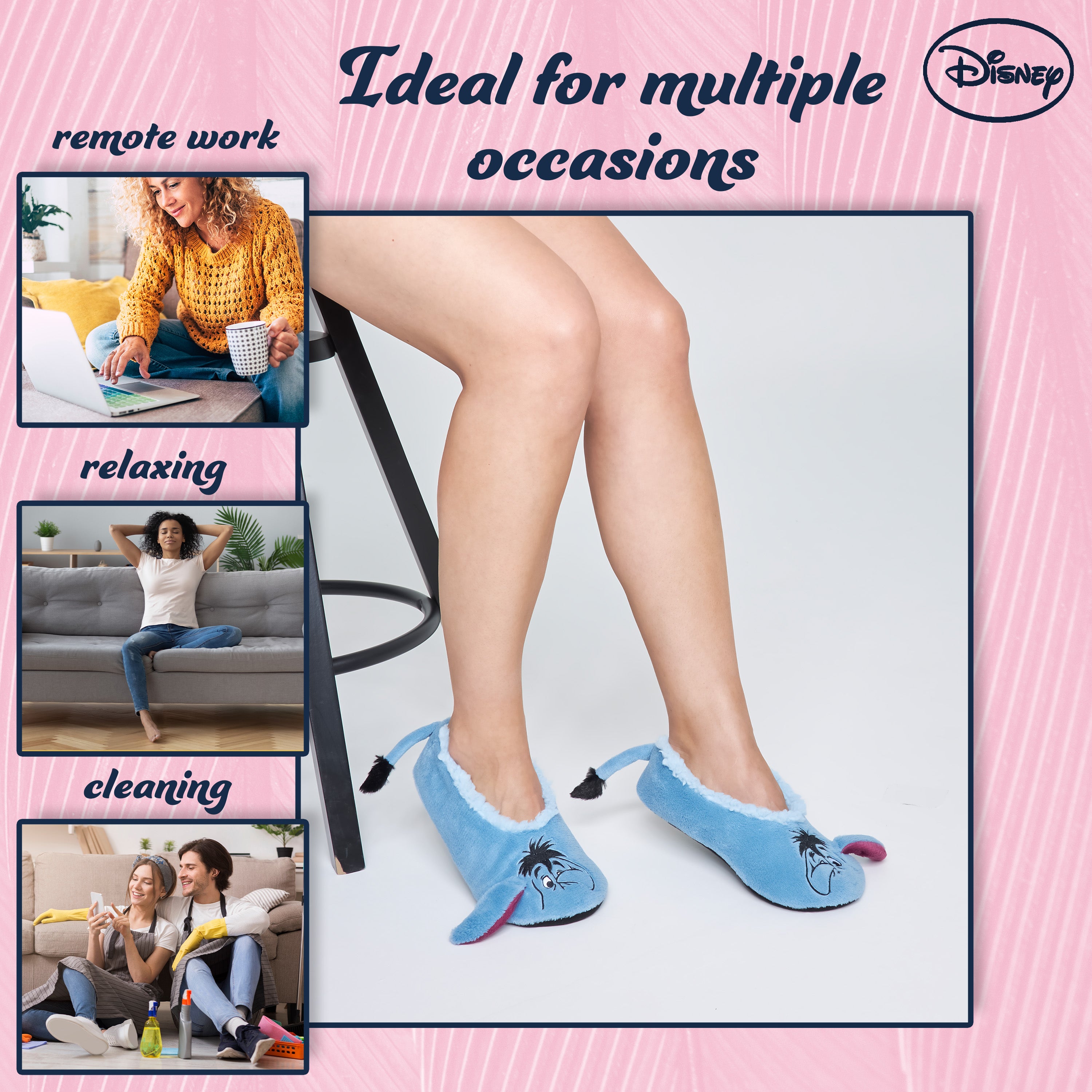 get-trend-disney-chaussons-femme-pilou-bourriquet-35-38 image 4