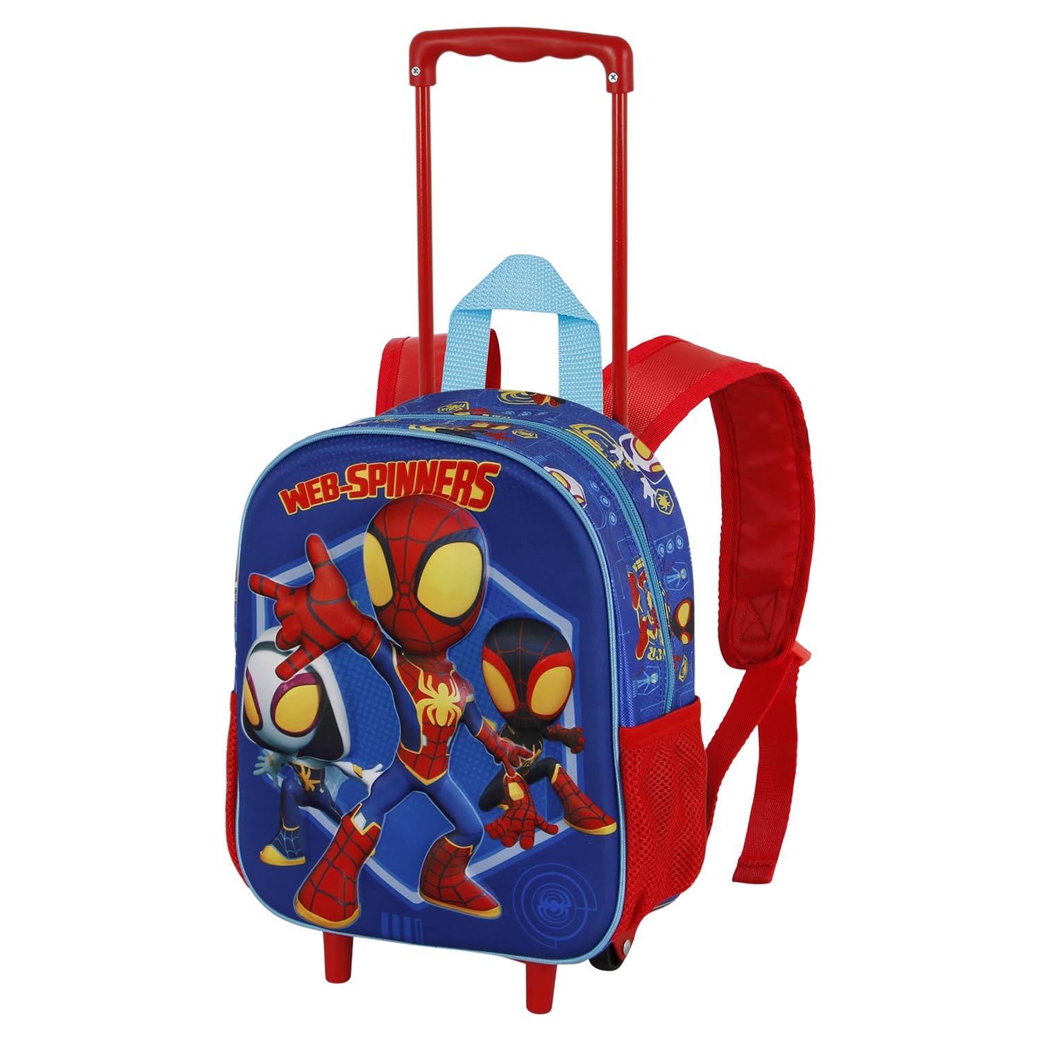 marvel-sac-dos-3d-roulettes-petit-bleu-spinners image 1