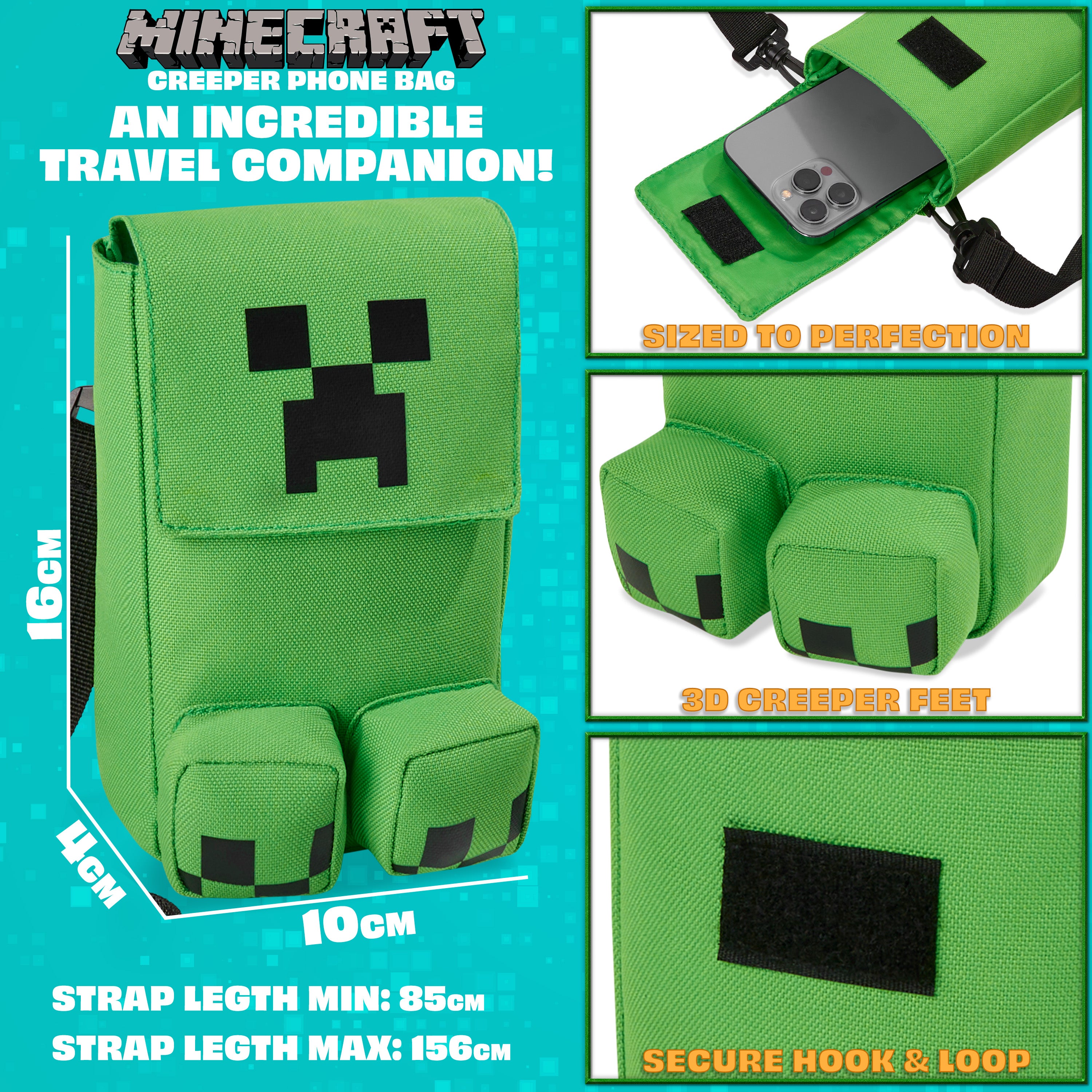 minecraft-sac-bandouli-re-t-l-phone-creeper-enfant image 6