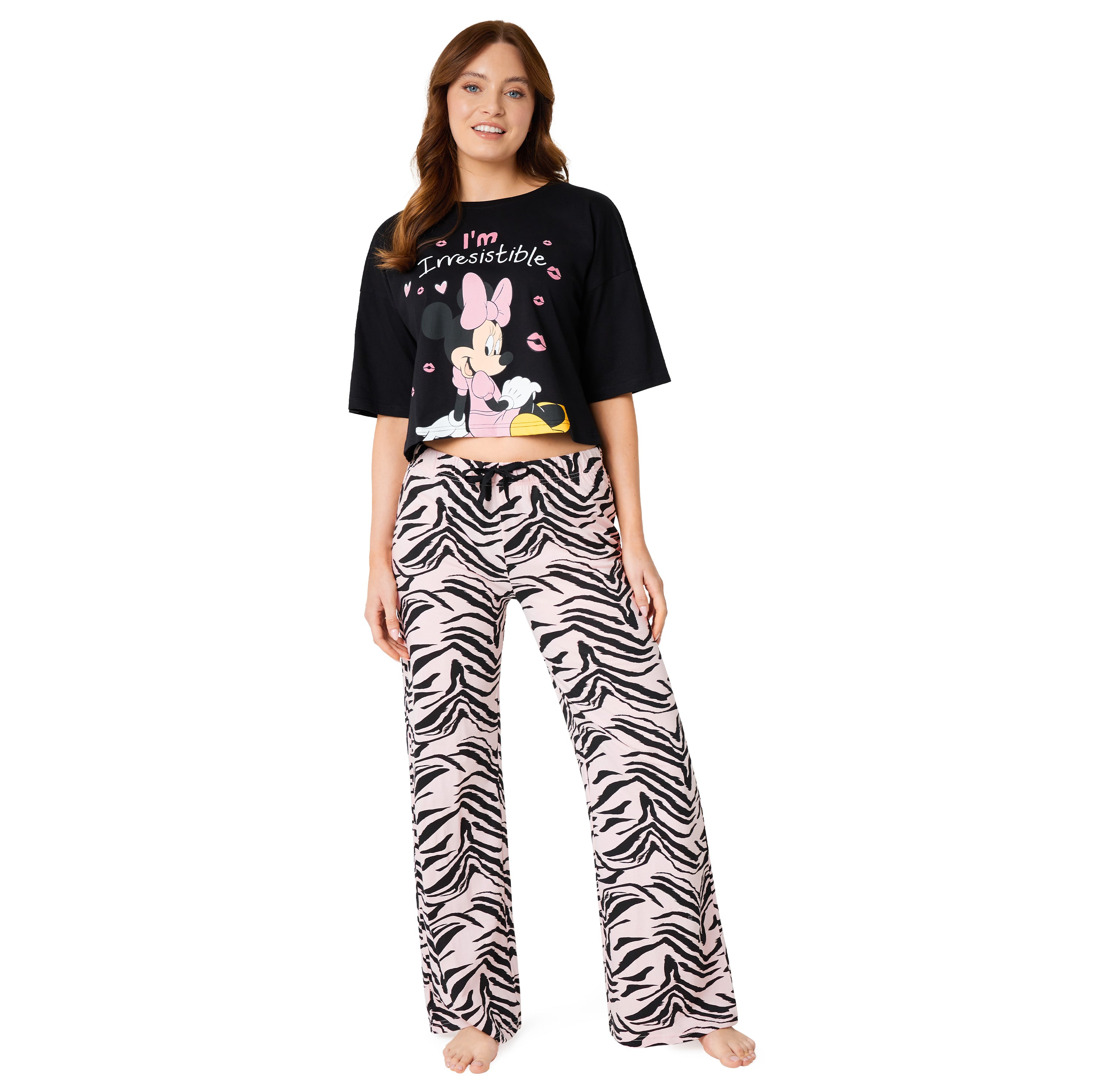 disney-stitch-ensemble-pyjama-femme-minnie-pantalon-long image 1