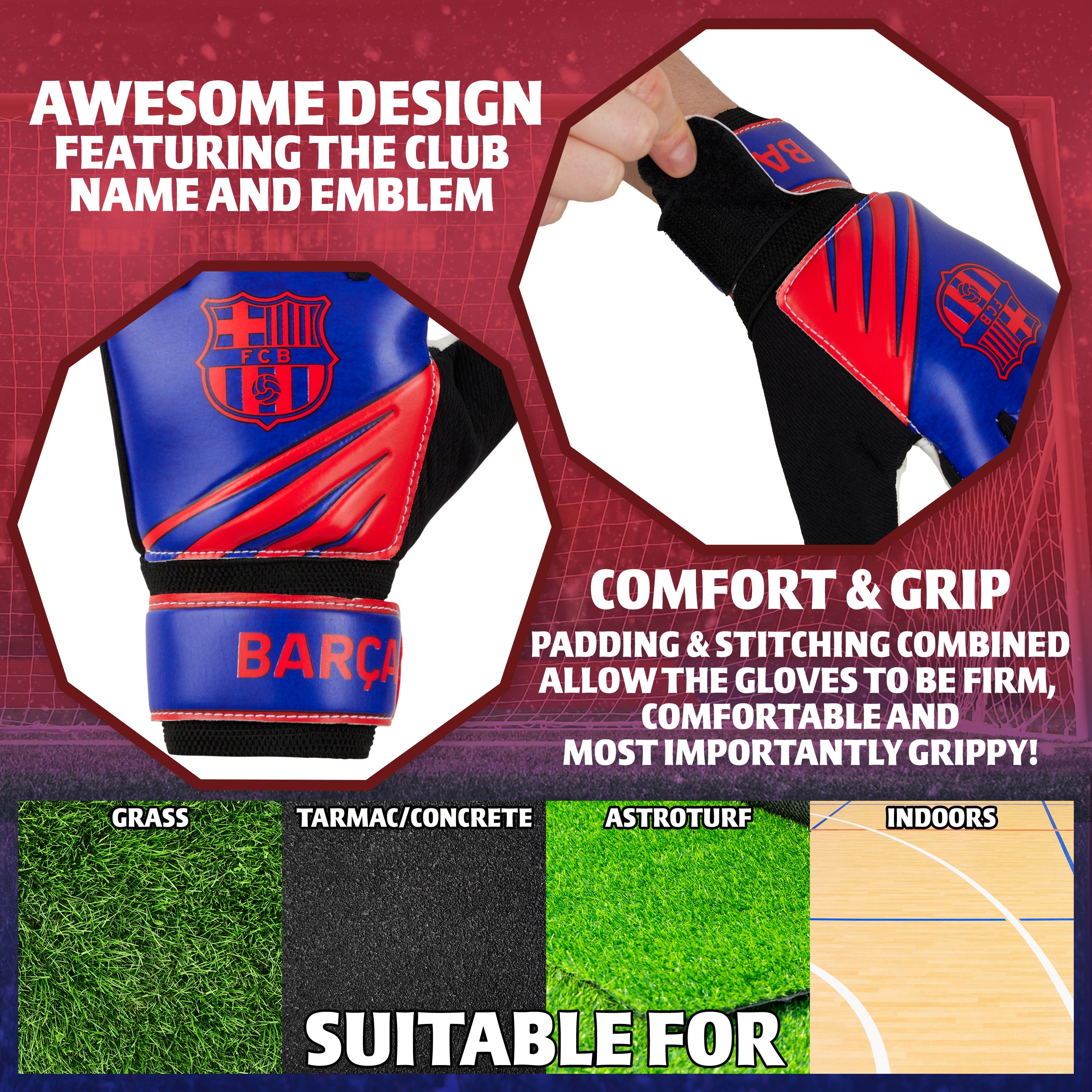 fc-barcelone-gants-gardien-enfant-taille-5-matelass-s image 5