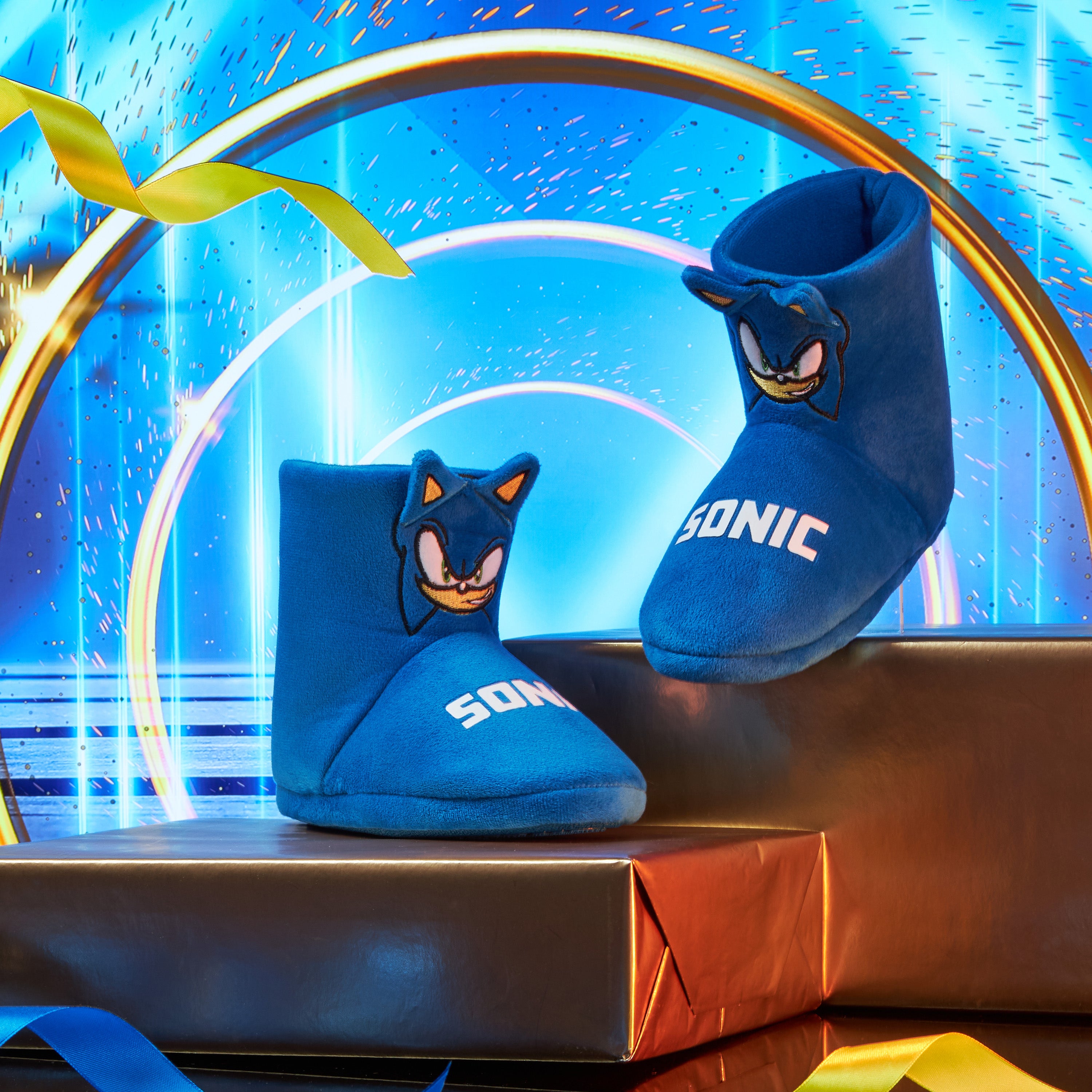 sonic-pantoufles-gar-on-3d-chaudes-ant-d-rapantes image 2