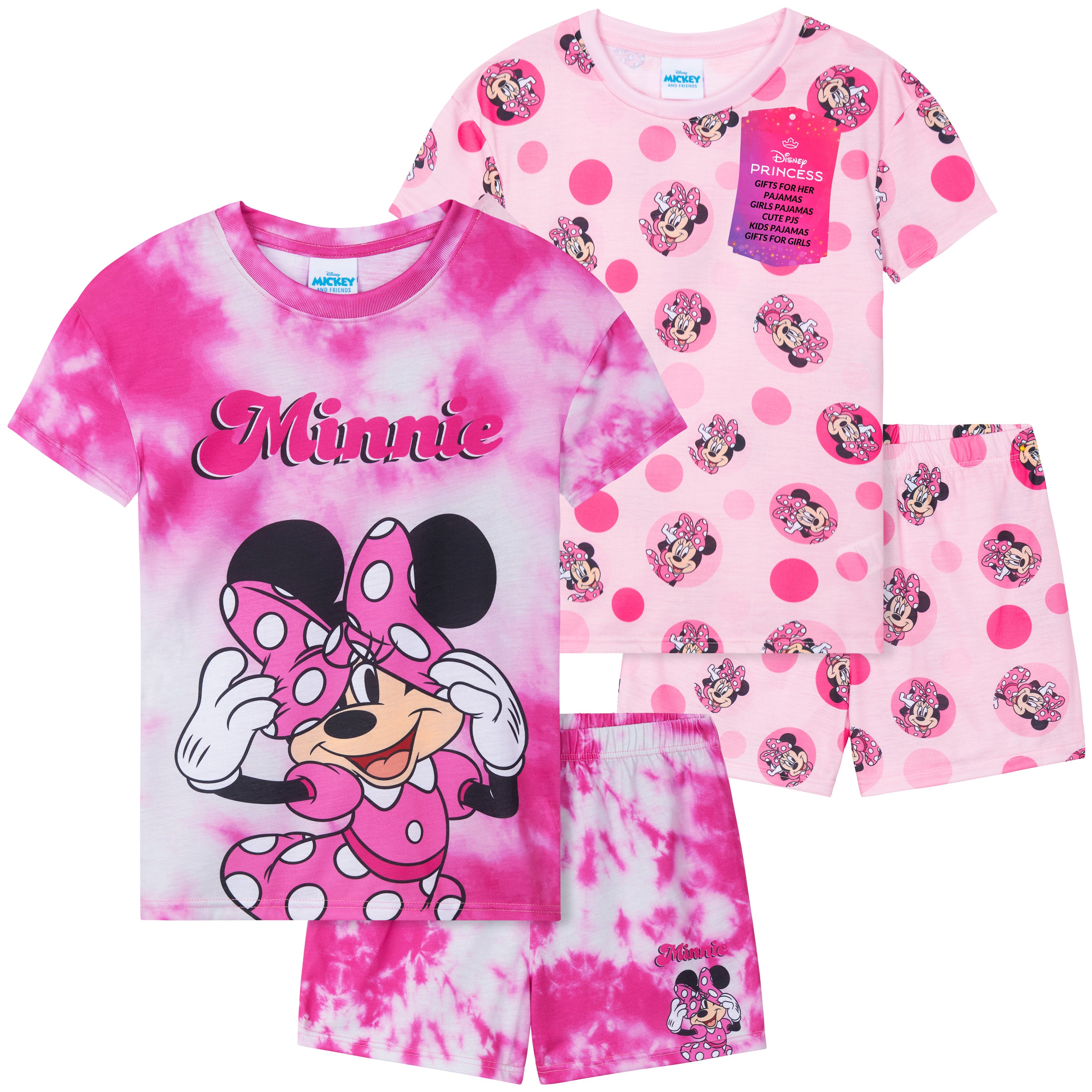 get-trend-pyjama-fille-manches-courtes-lot-2-minnie-2-3-ans image 1