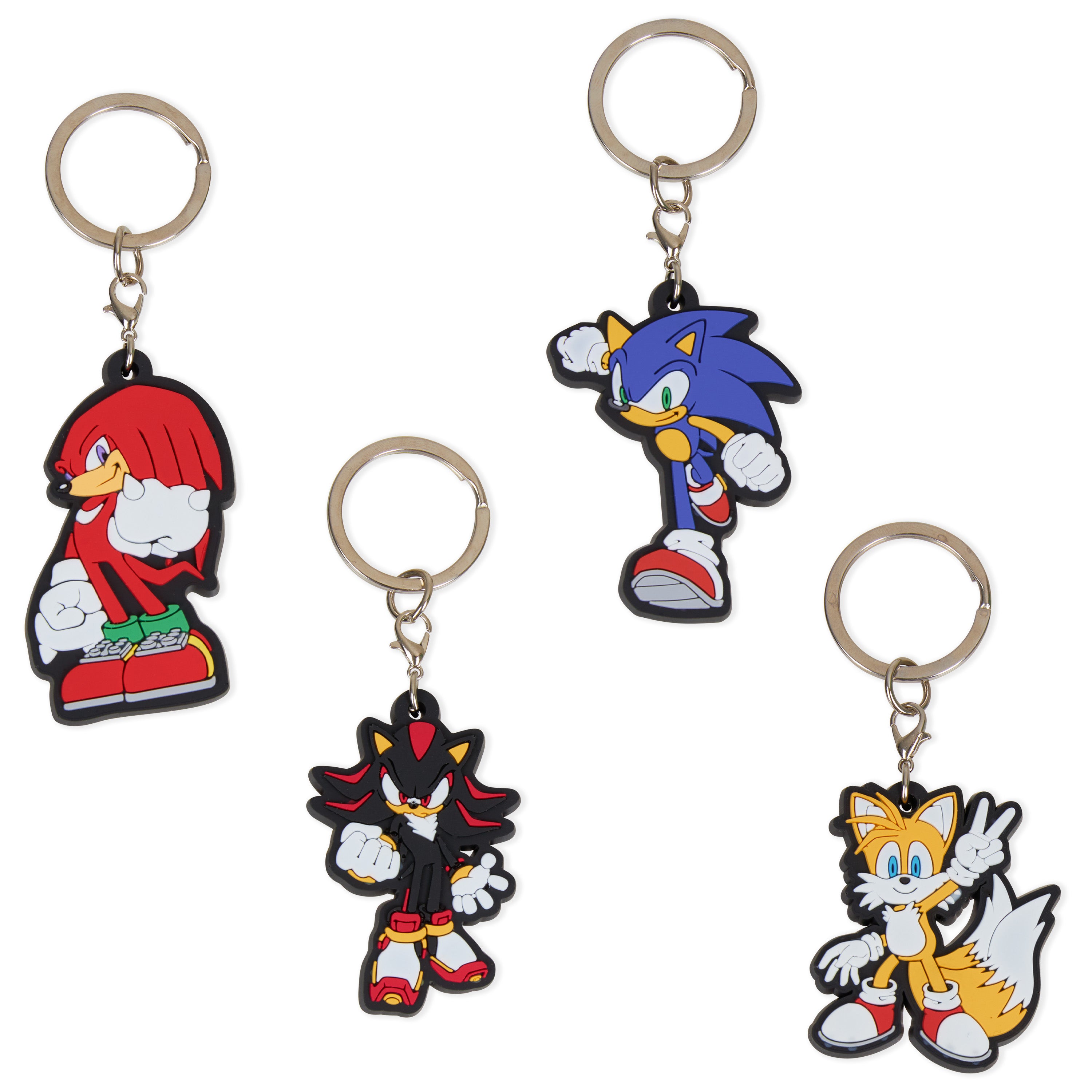 sonic-porte-cl-s-caoutchouc-lot-4-figurines-enfant image 1