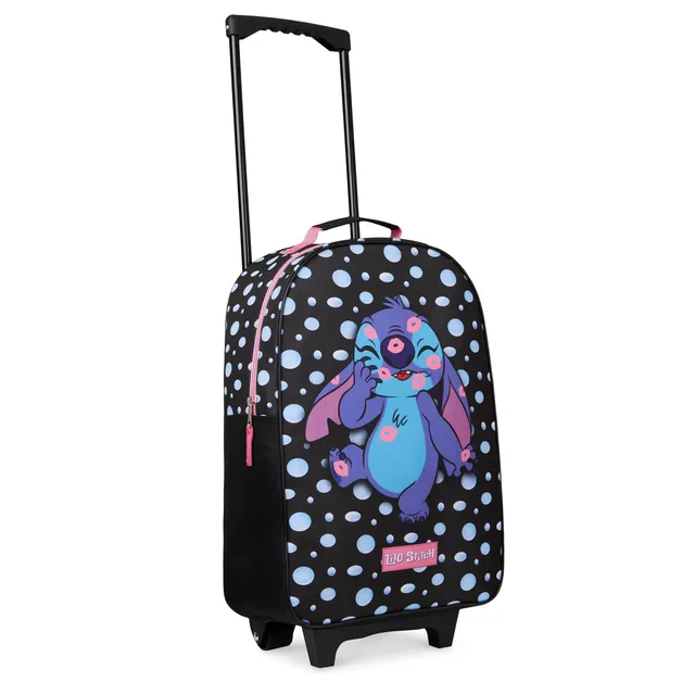 valise-disney-stitch-noir-enfant-cabine-47-cm-roulettes image 1
