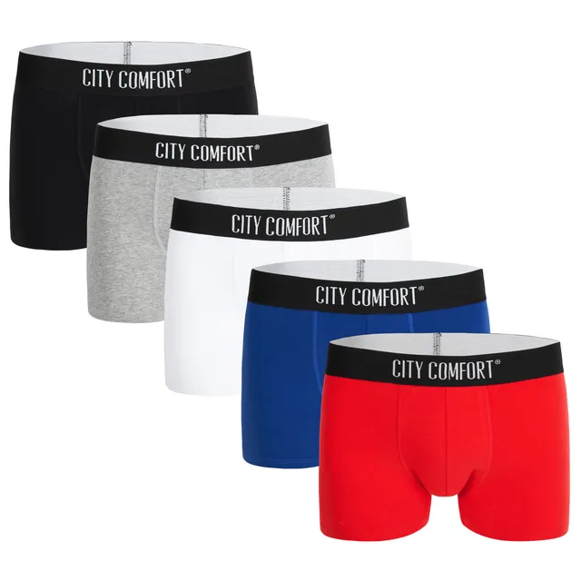 get-trend-boxer-homme-coton-lot-5-stretch-confort image 1