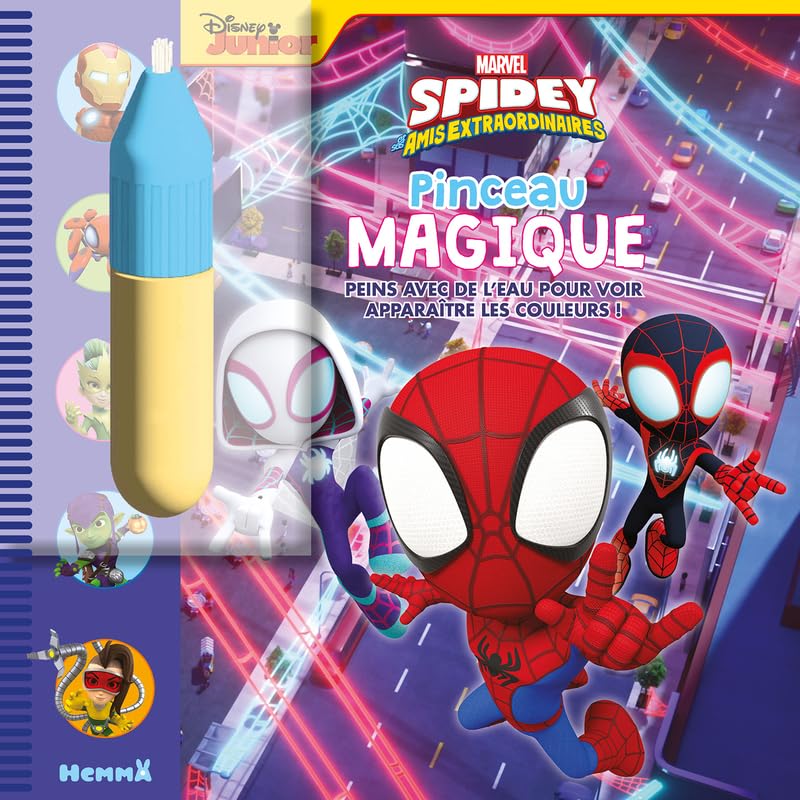 marvel-spidey-amis-extraordinaires-livre-pinceau-magique-3-ans image 1