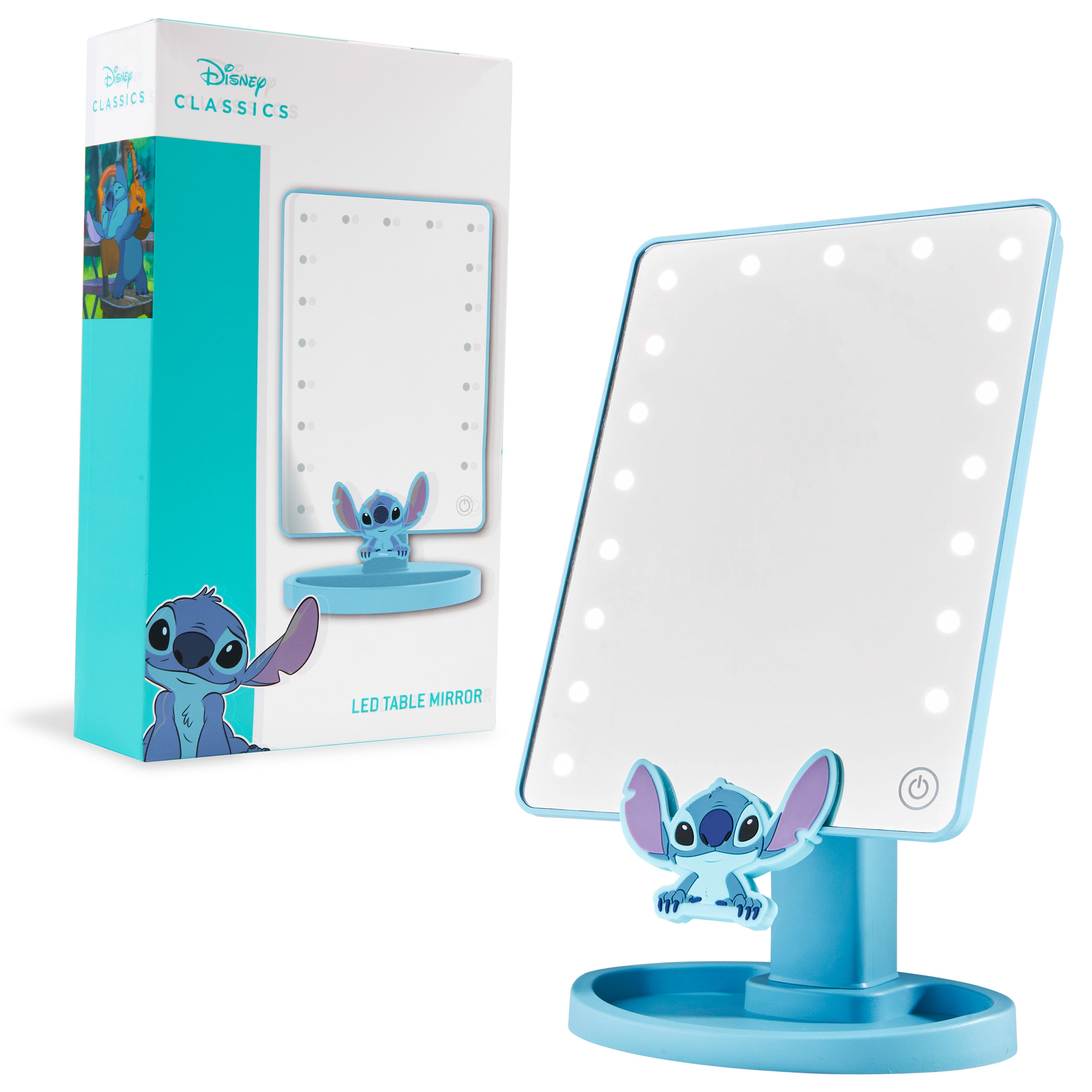 disney-stitch-miroir-led-table-bleu-avec-vide-poches image 1