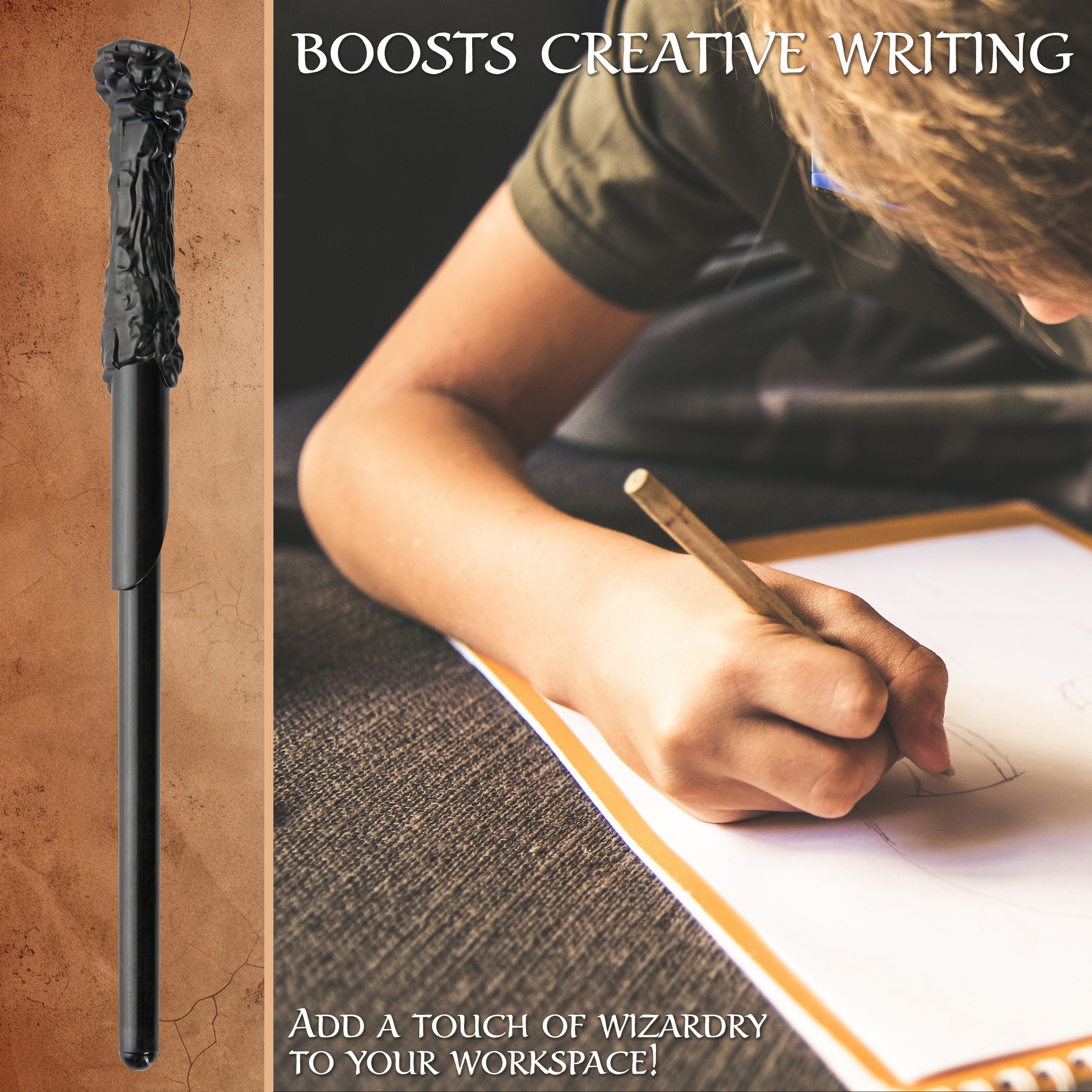 get-trend-harry-potter-stylo-baguette-l-vitation-sur-socle image 5