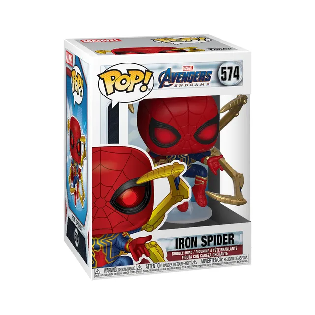 funko-pop-marvel-endgame-iron-spider-nanogauntlet-figurine image 1
