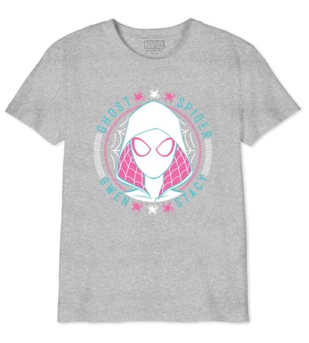 marvel-t-shirt-fille-coton-gris-rose-8-ans image 4