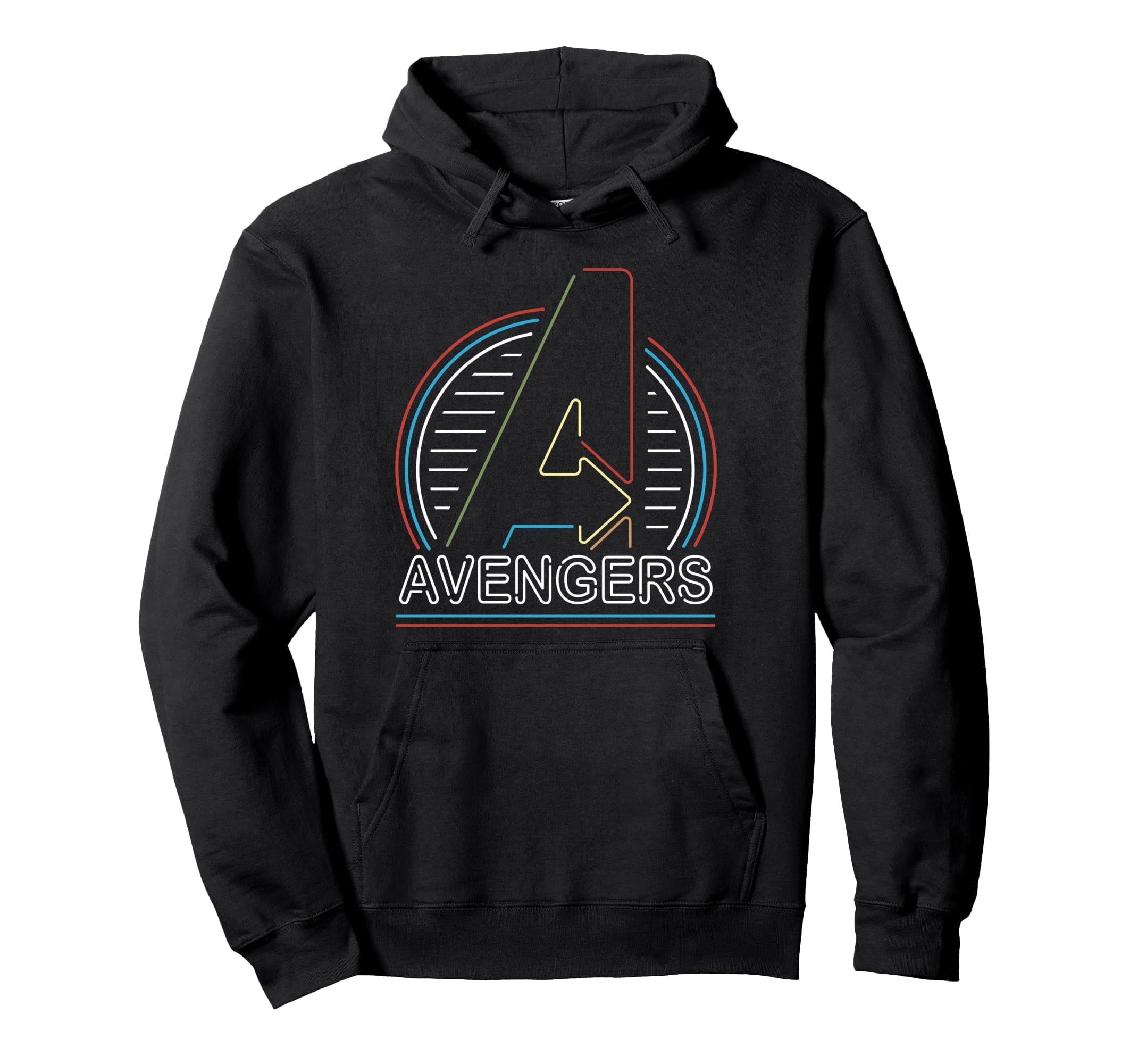 marvel-avengers-sweat-capuche-noir-logo-n-on-taille-l image 1