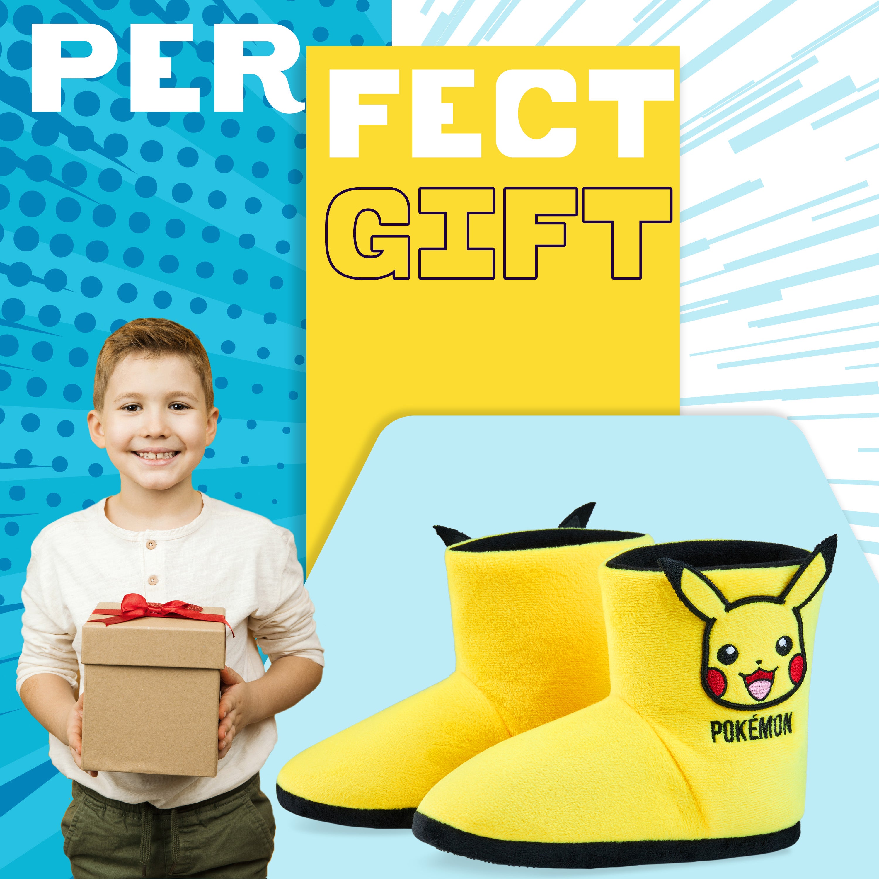 pok-mon-chaussons-enfant-pikachu-bulbizarre-doux-pointure-11-uk image 3