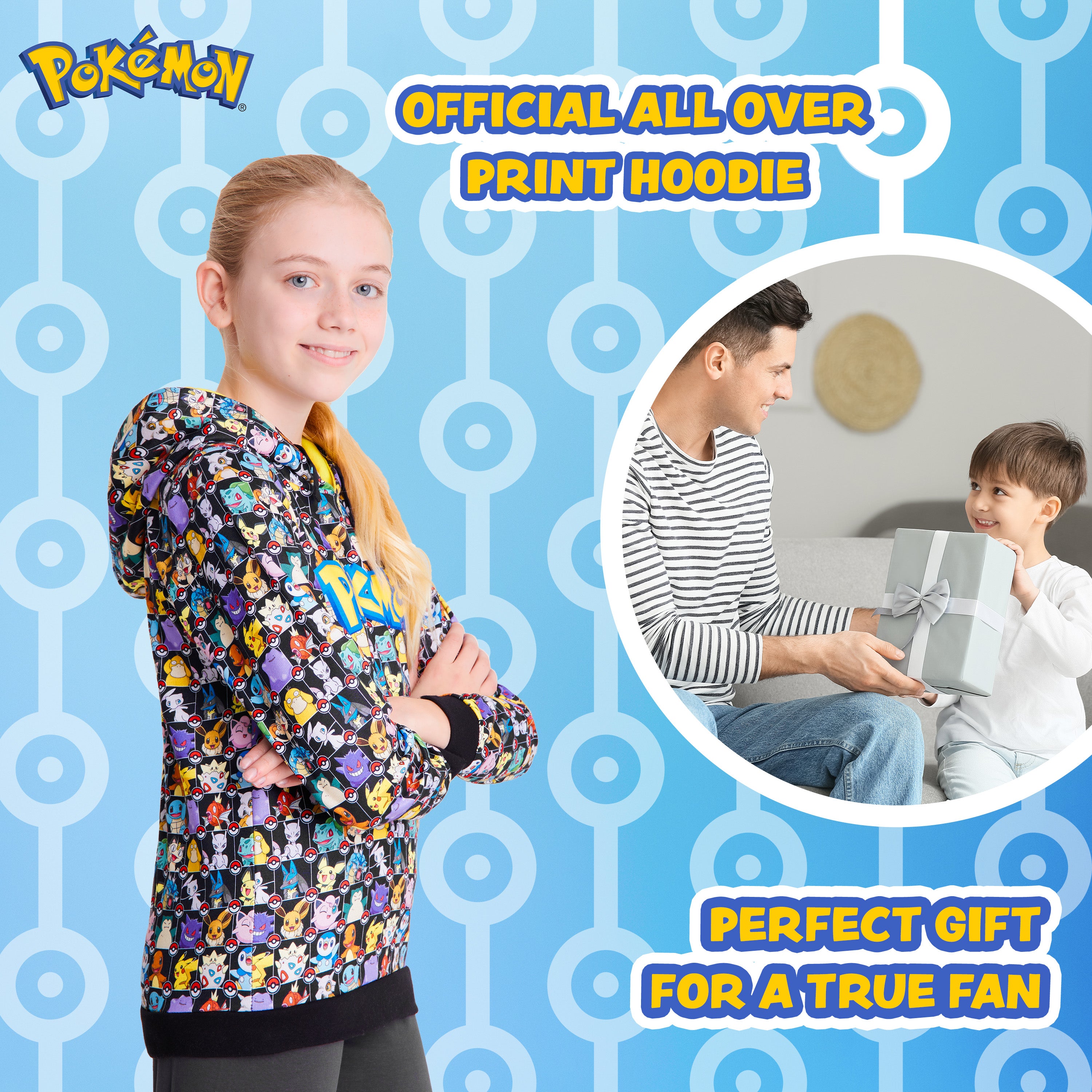 pok-mon-sweat-capuche-gar-on-pikachu-7-8-ans image 3