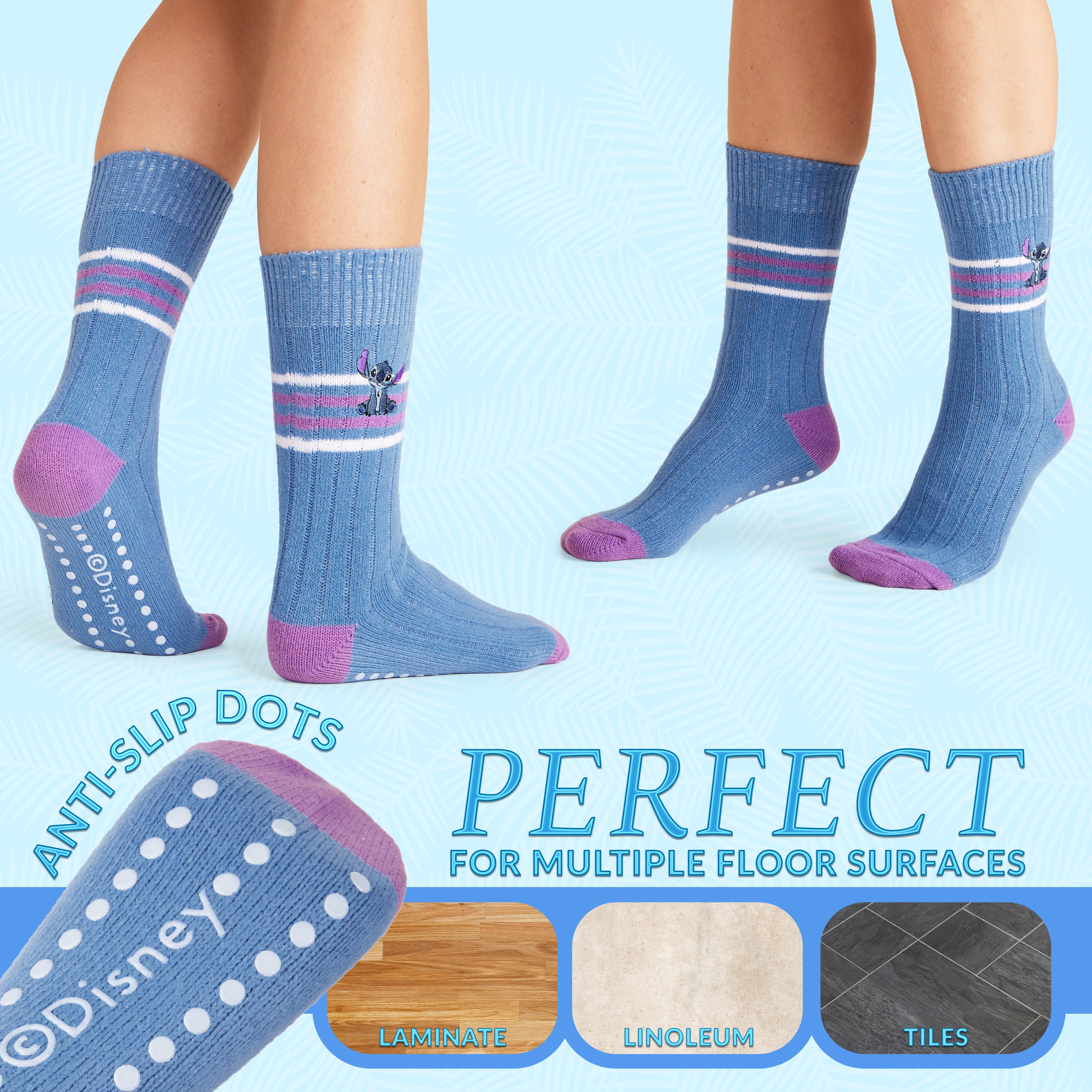 disney-chaussettes-pilou-femme-stitch-antid-rapantes image 3