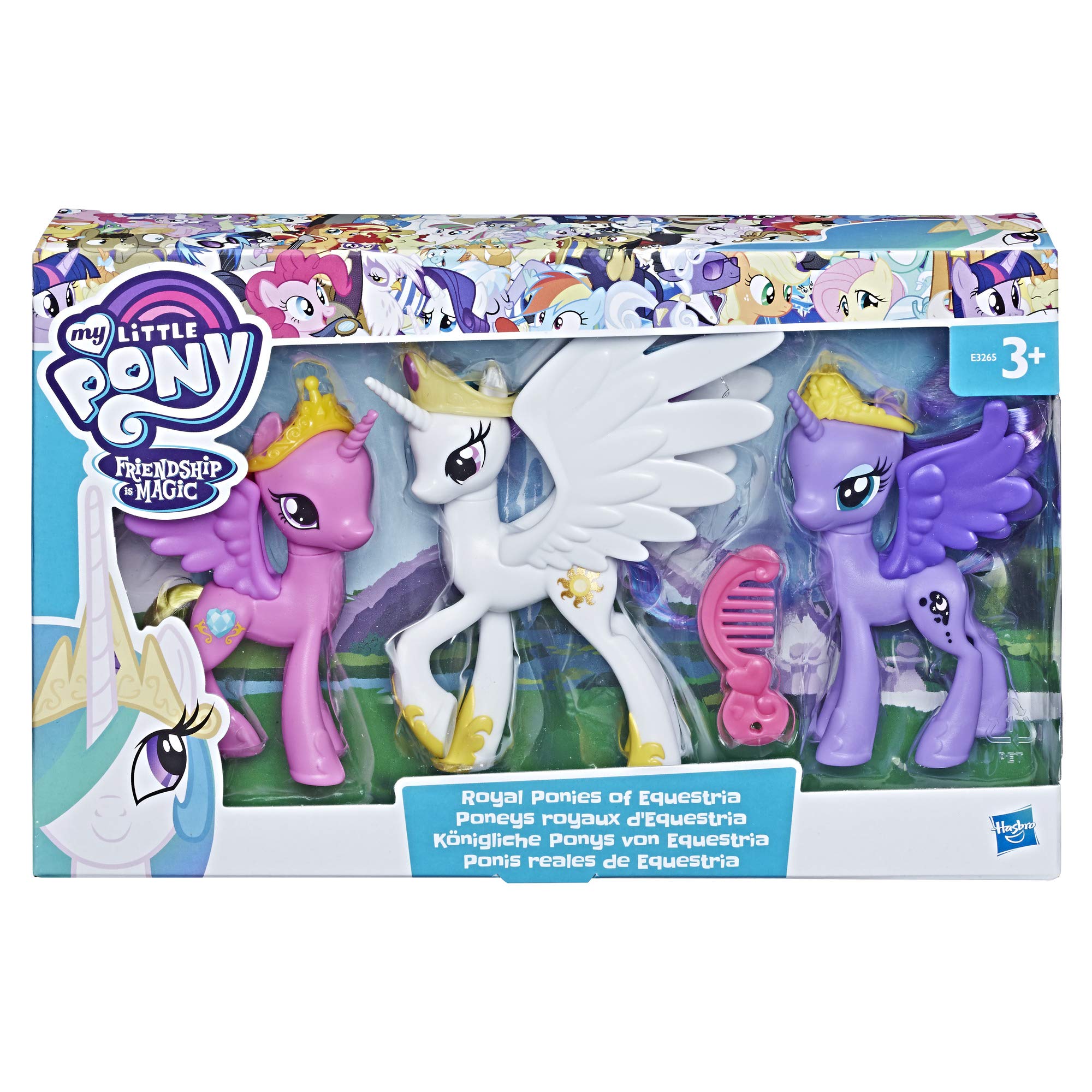 my-little-pony-friendship-is-magic-figurine-3-poneys-princesses-7-5-cm image 2