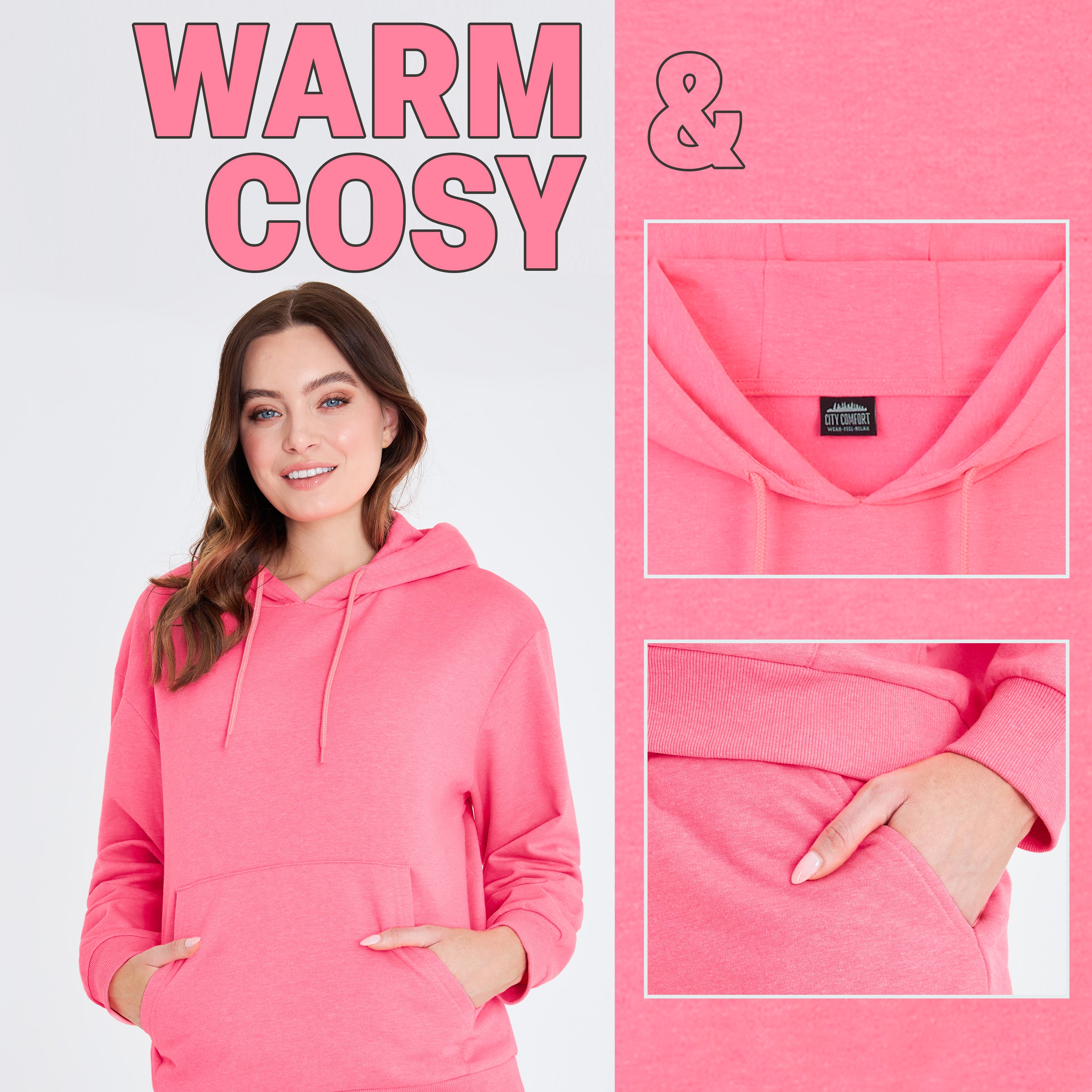 citycomfort-surv-tement-femme-2-pi-ces-coton-rose image 5