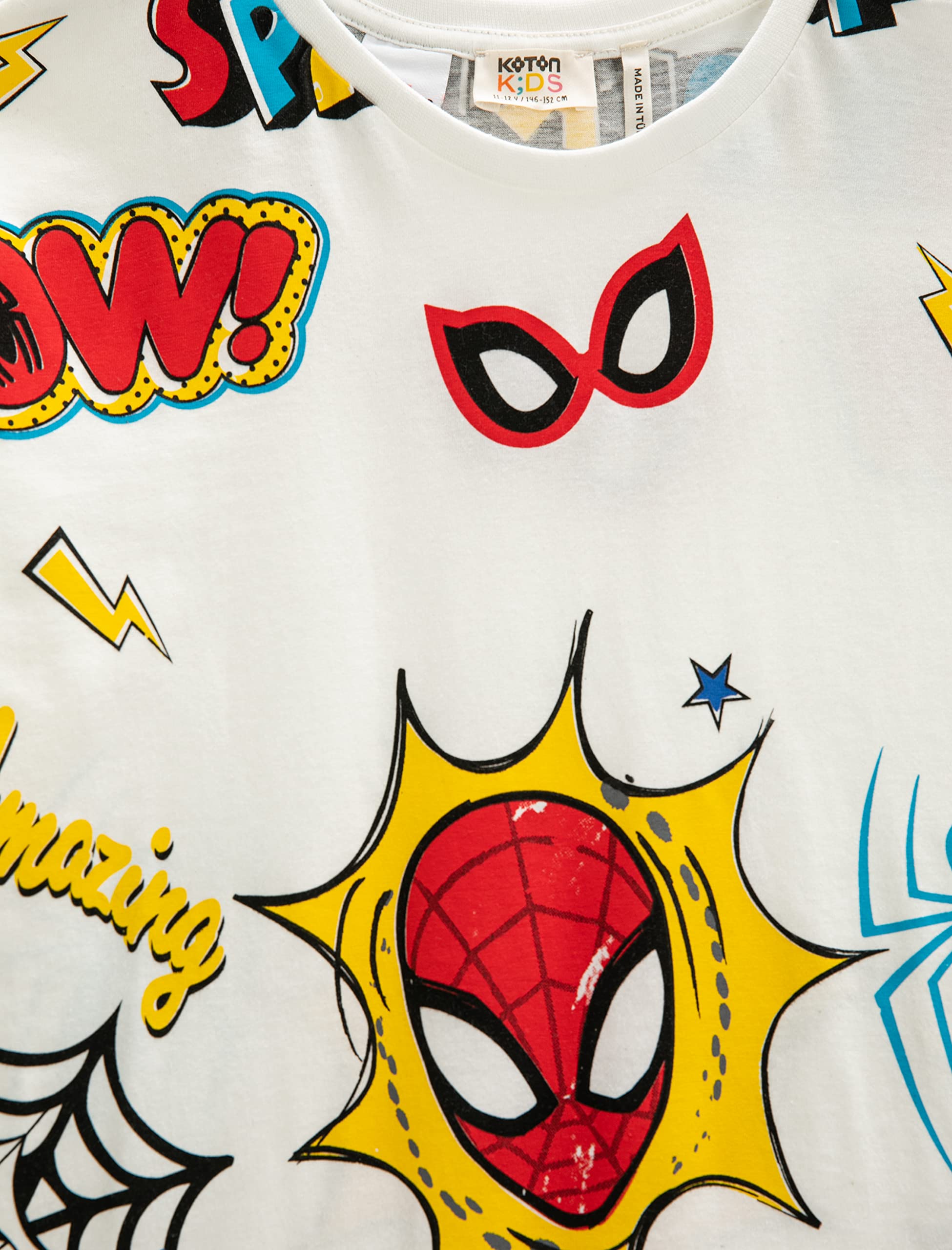 koton-spider-man-t-shirt-gar-on-coton-5-6-ans-imprim image 3