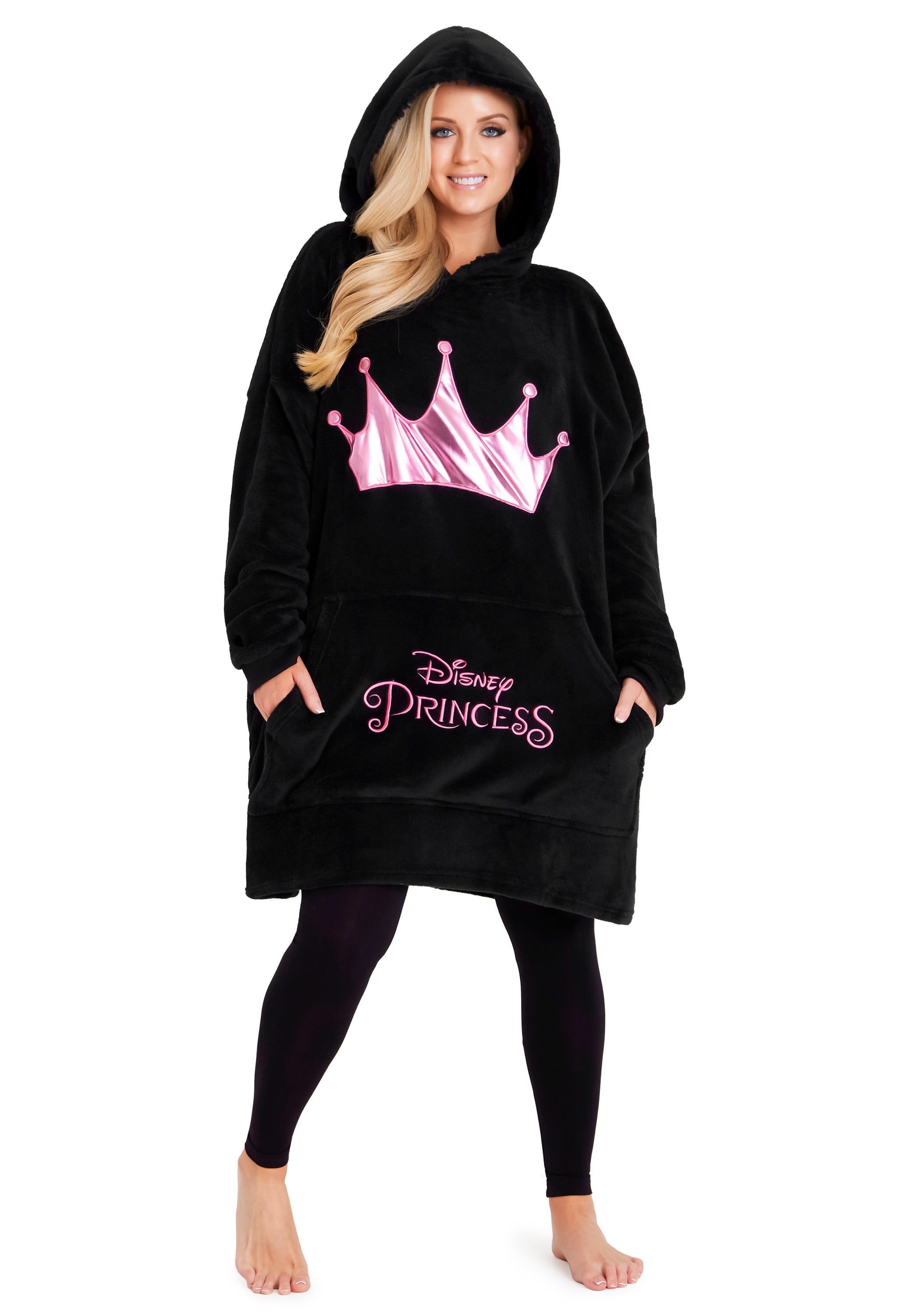 disney-hoodie-plaid-sweat-princesse-femme-taille-unique image 1