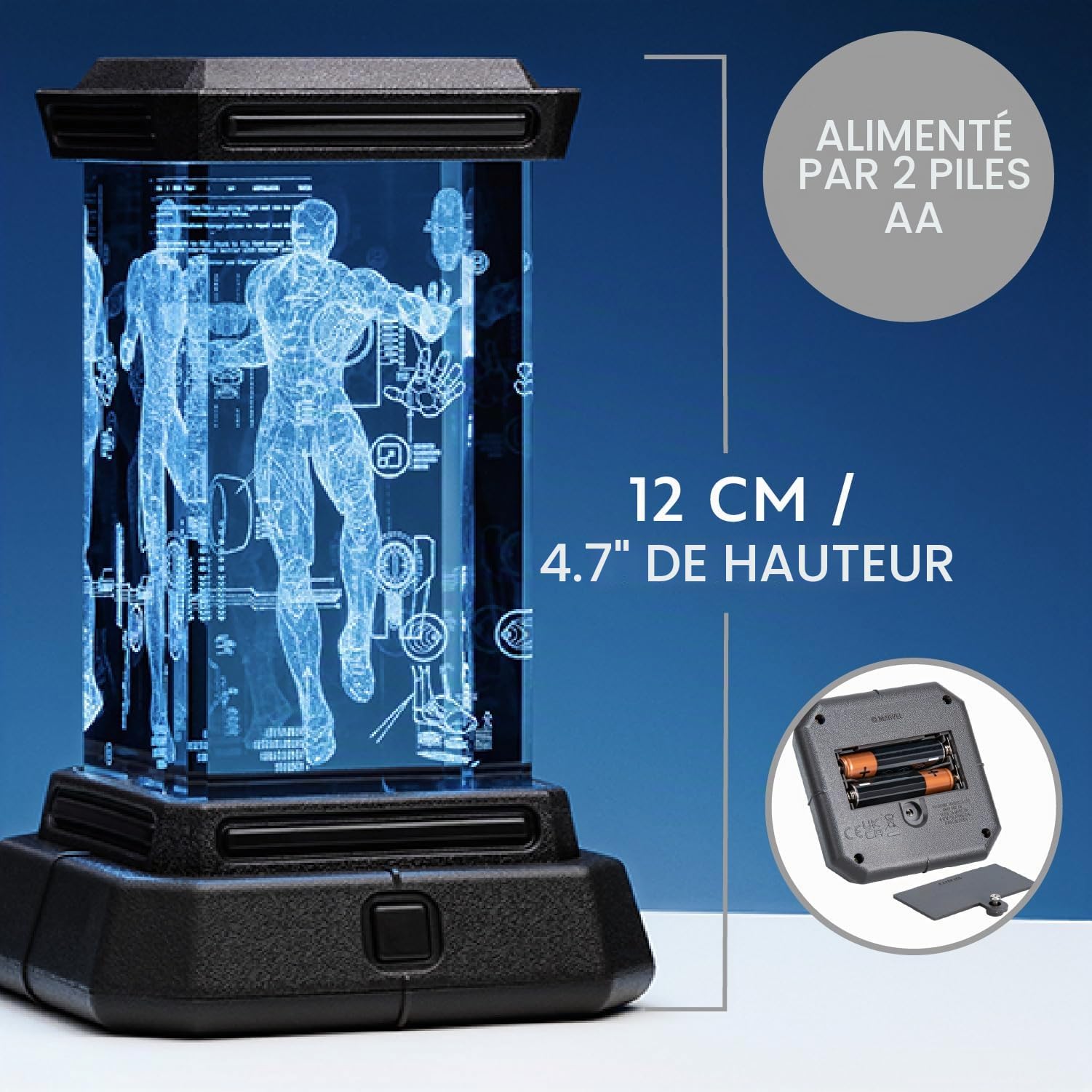 marvel-iron-man-lampe-3d-cristal-led-3-couleurs-holographique image 4