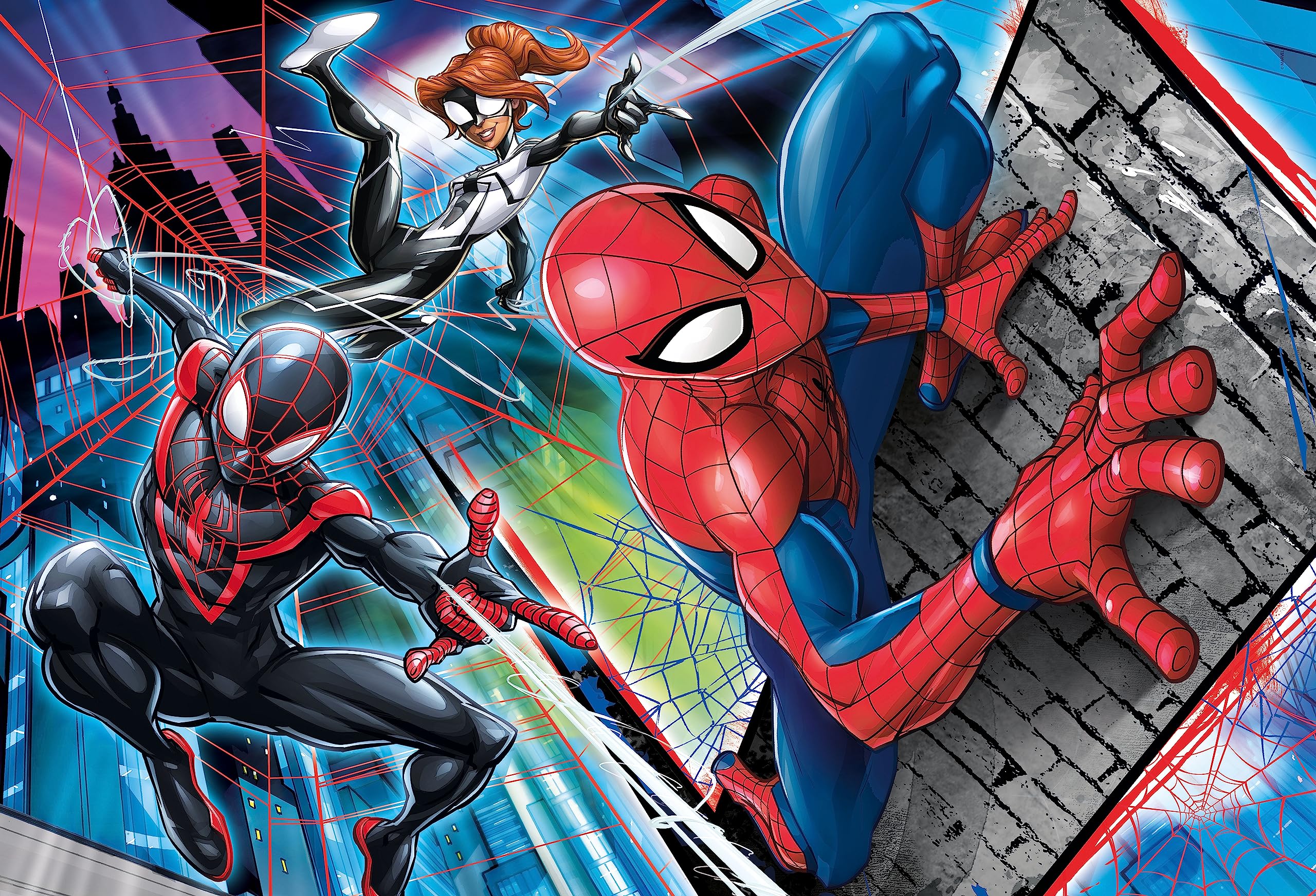 clementoni-supercolor-puzzle-spider-man-24-maxi-62x42-cm image 2