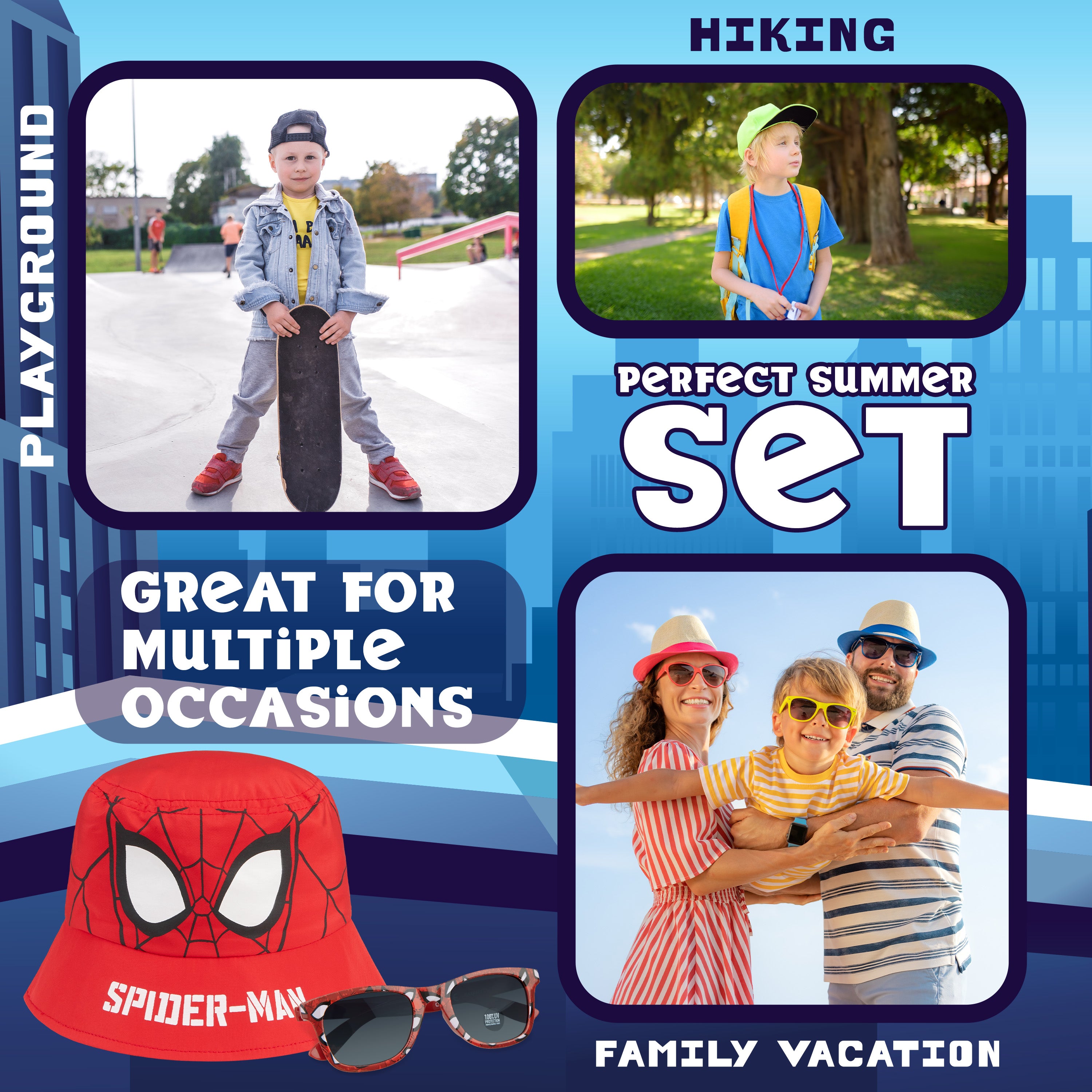 marvel-spiderman-bob-enfant-lunettes-soleil-uv400 image 5