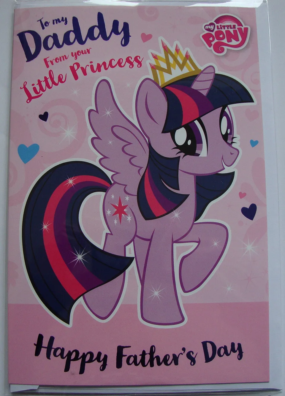 my-little-pony-carte-f-te-des-p-res-papa-feuille-bleue image 1