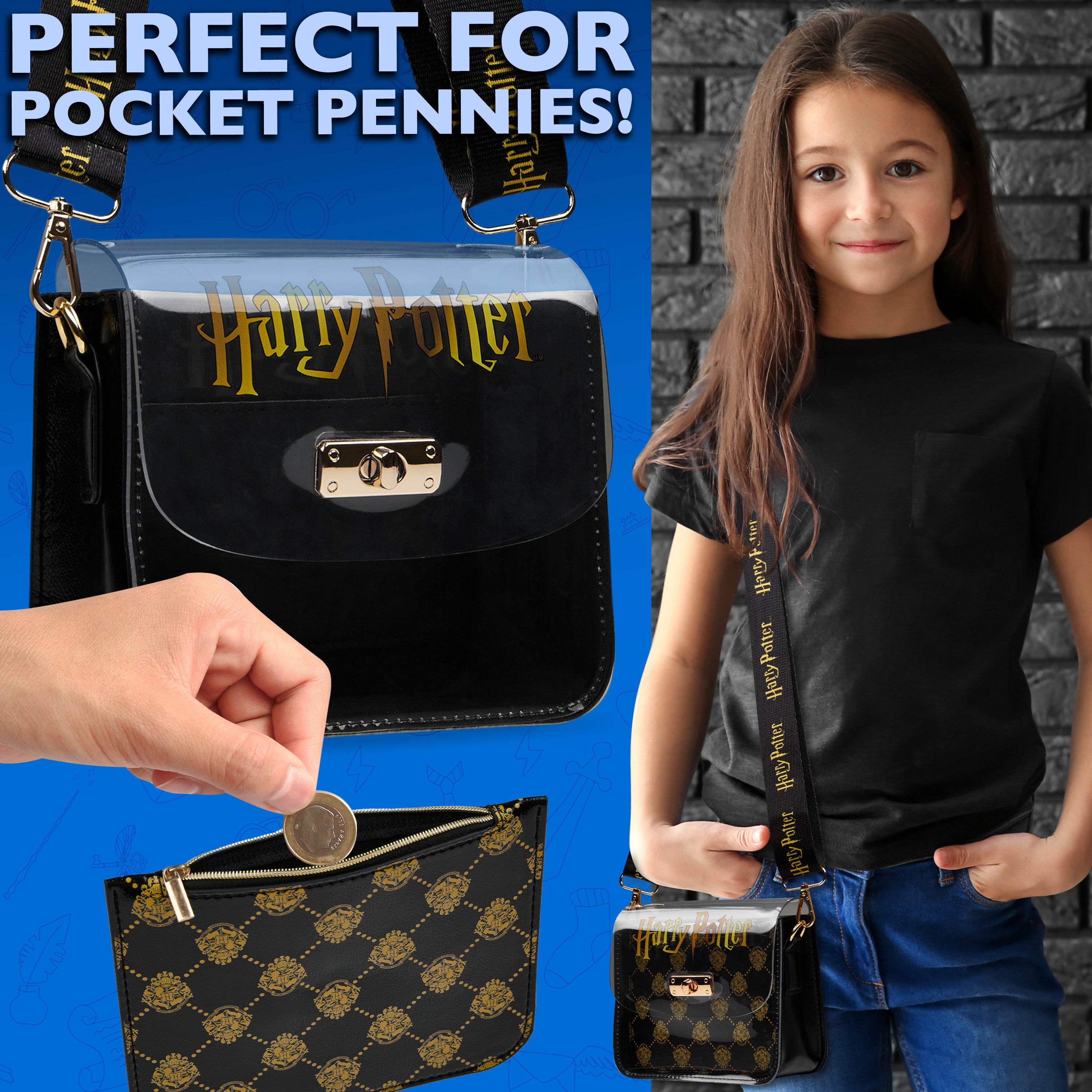 harry-potter-sac-bandouli-re-fille-pochette-noire-poudlard image 3