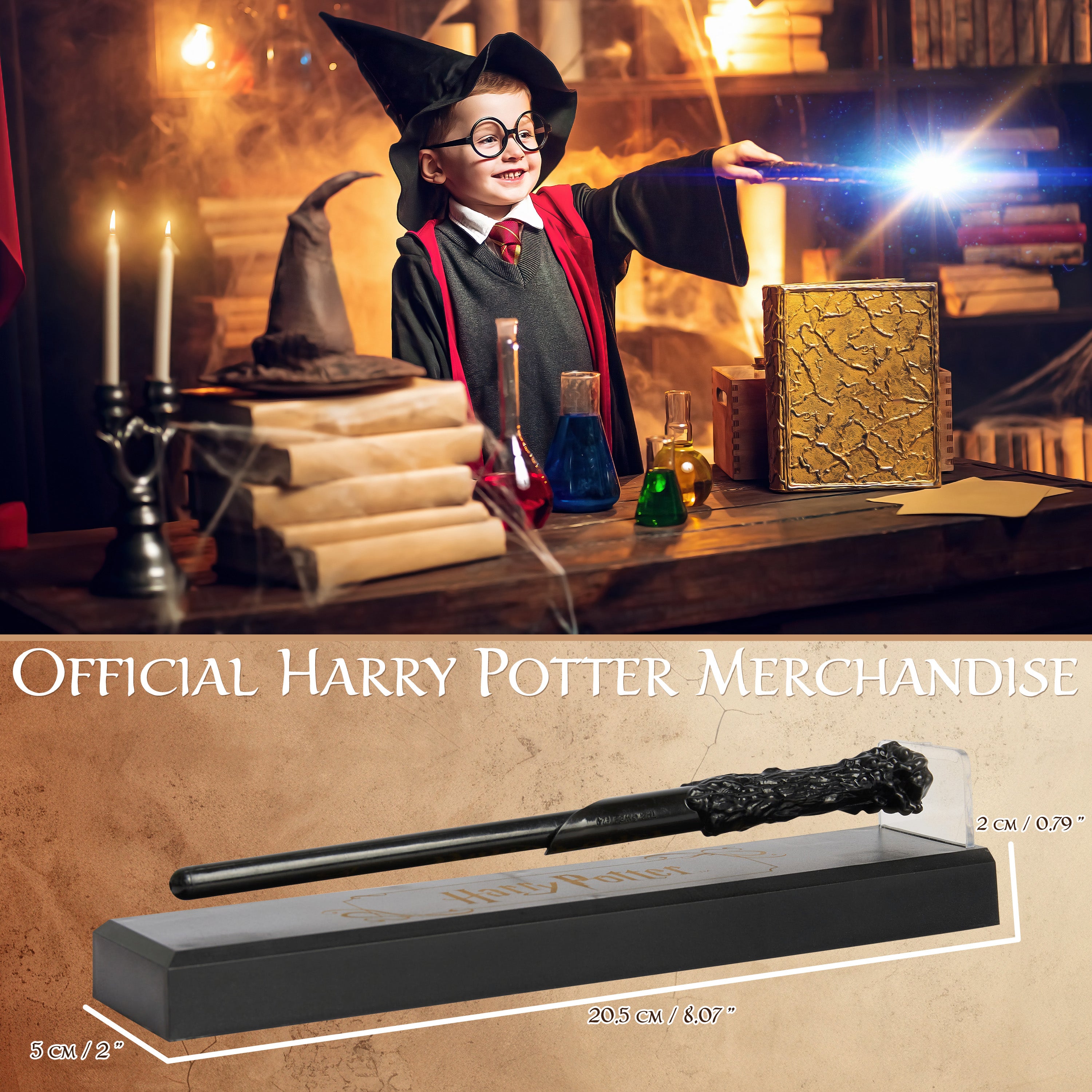 get-trend-harry-potter-stylo-baguette-l-vitation-sur-socle image 6