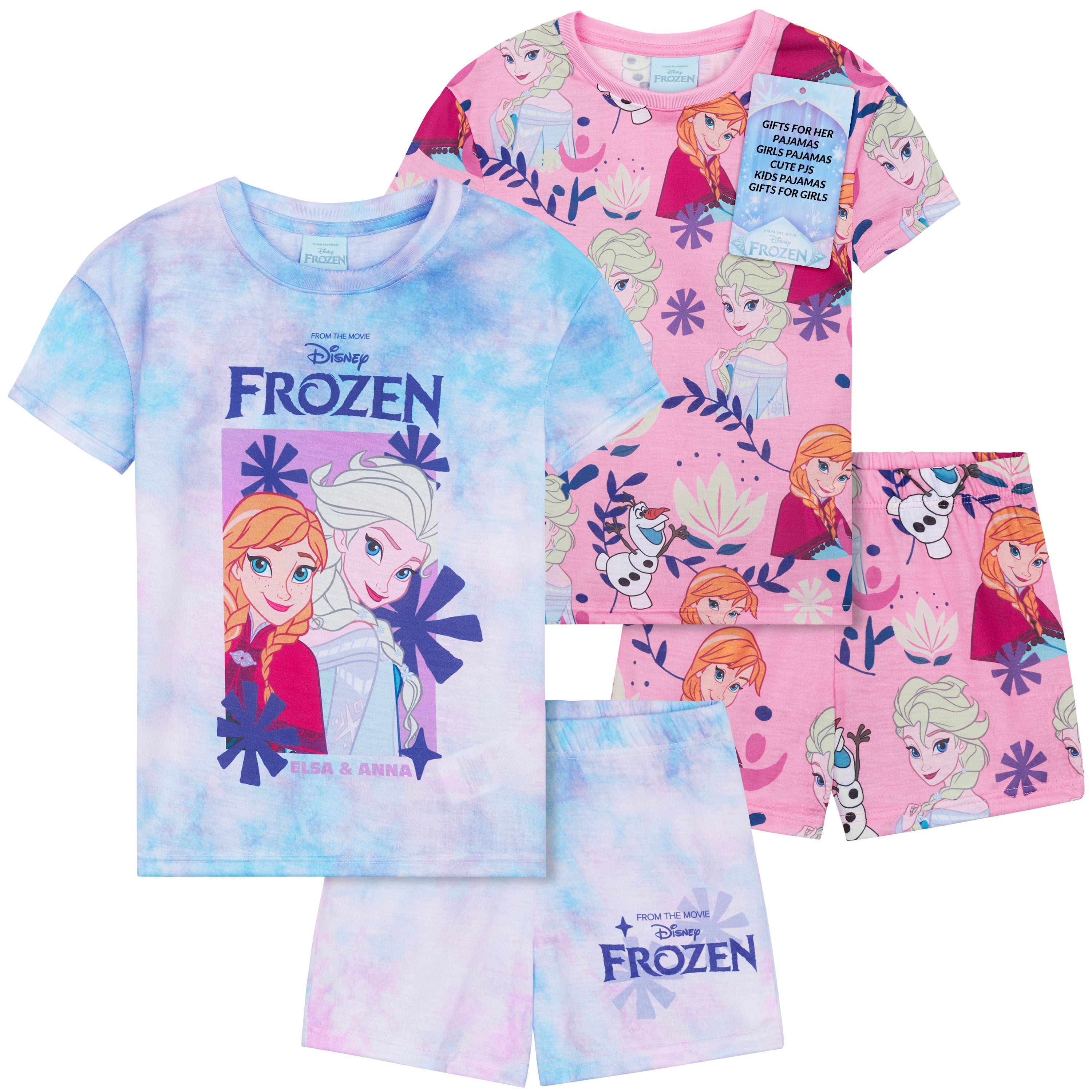 get-trend-pyjama-fille-manches-courtes-lot-de-2-elsa image 1