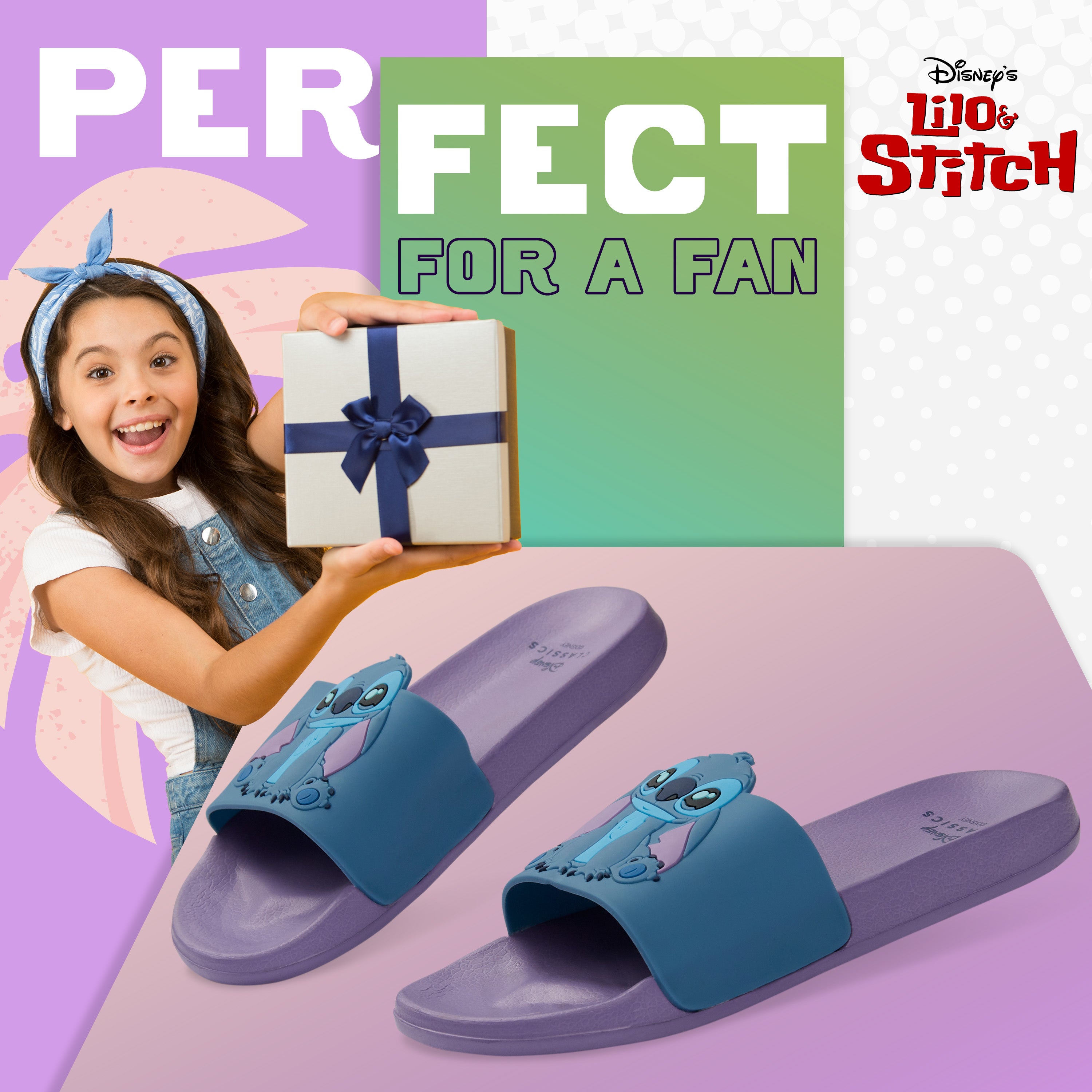 disney-claquettes-fille-stitch-lilas-bleu-piscine-plage image 3