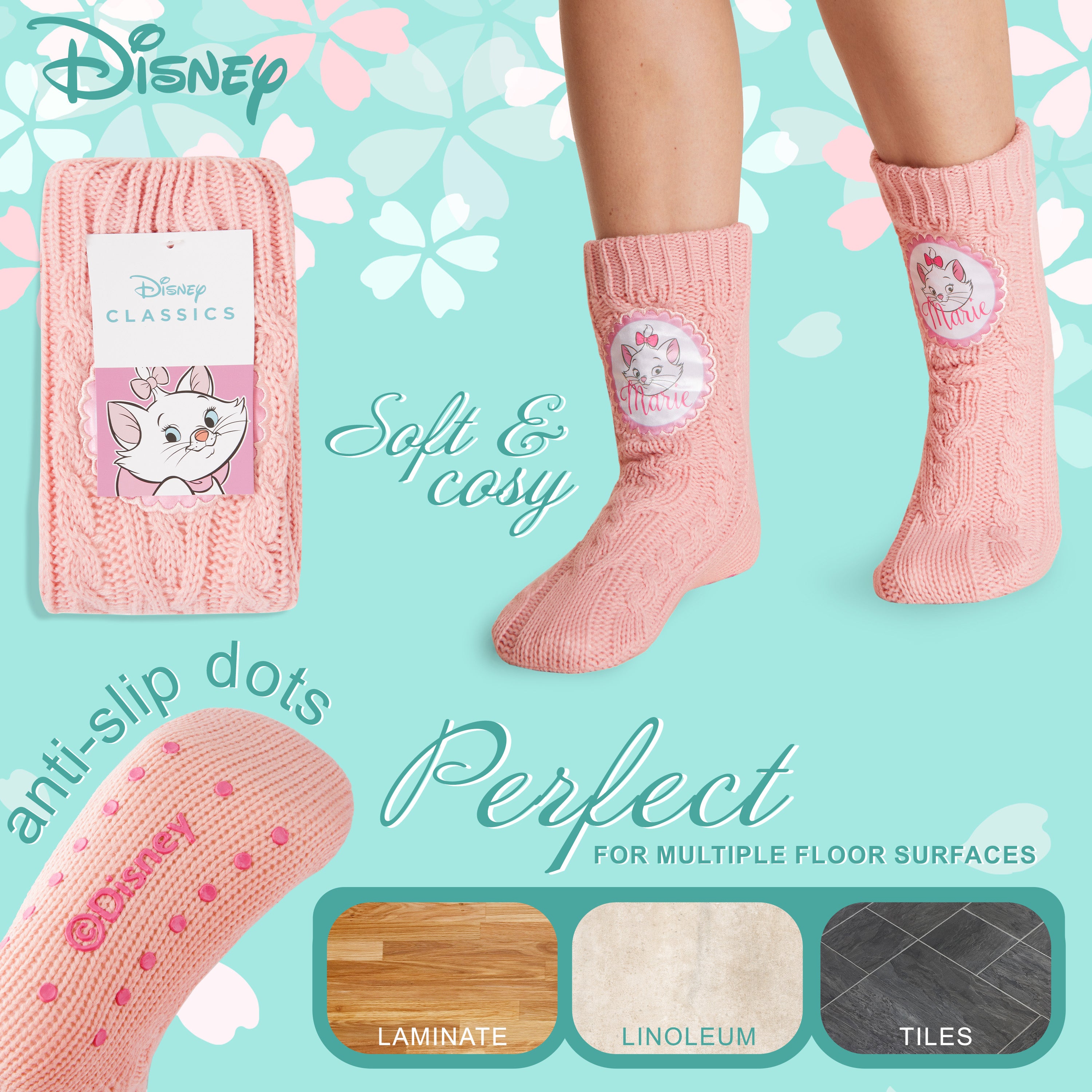 disney-stitch-chaussettes-pilou-femme-marie-rose-taille-u image 4