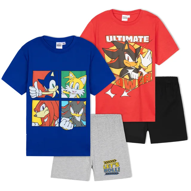 sonic-pyjama-court-gar-on-ensemble-t-t-shirt-short image 1