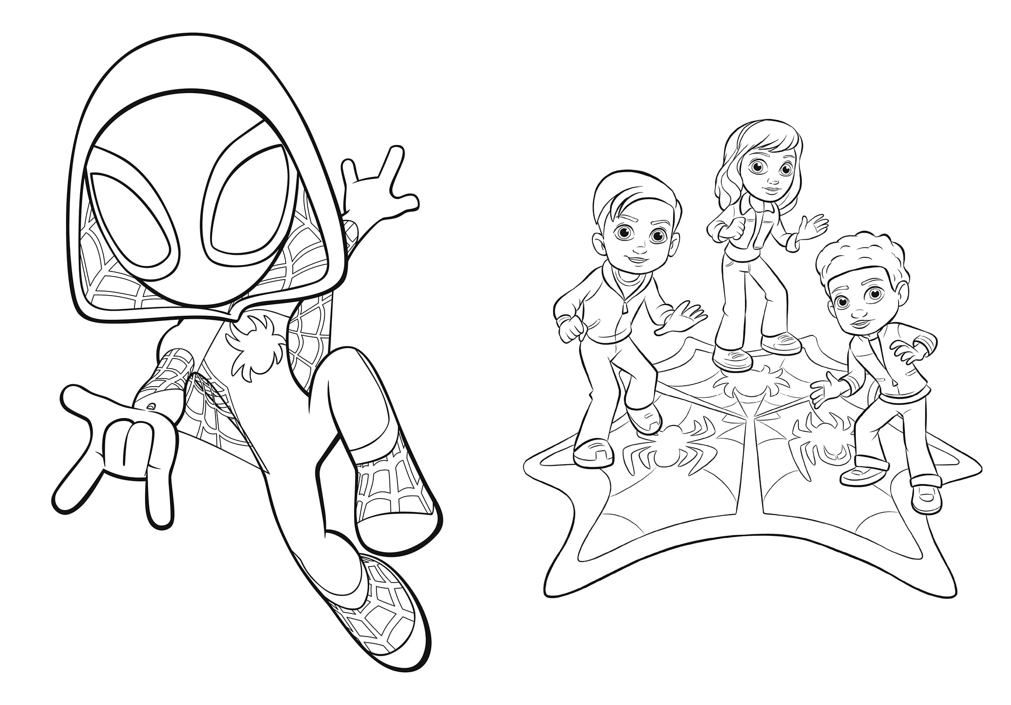 marvel-spidey-et-ses-amis-dr-les-de-colos-livre-coloriage image 3