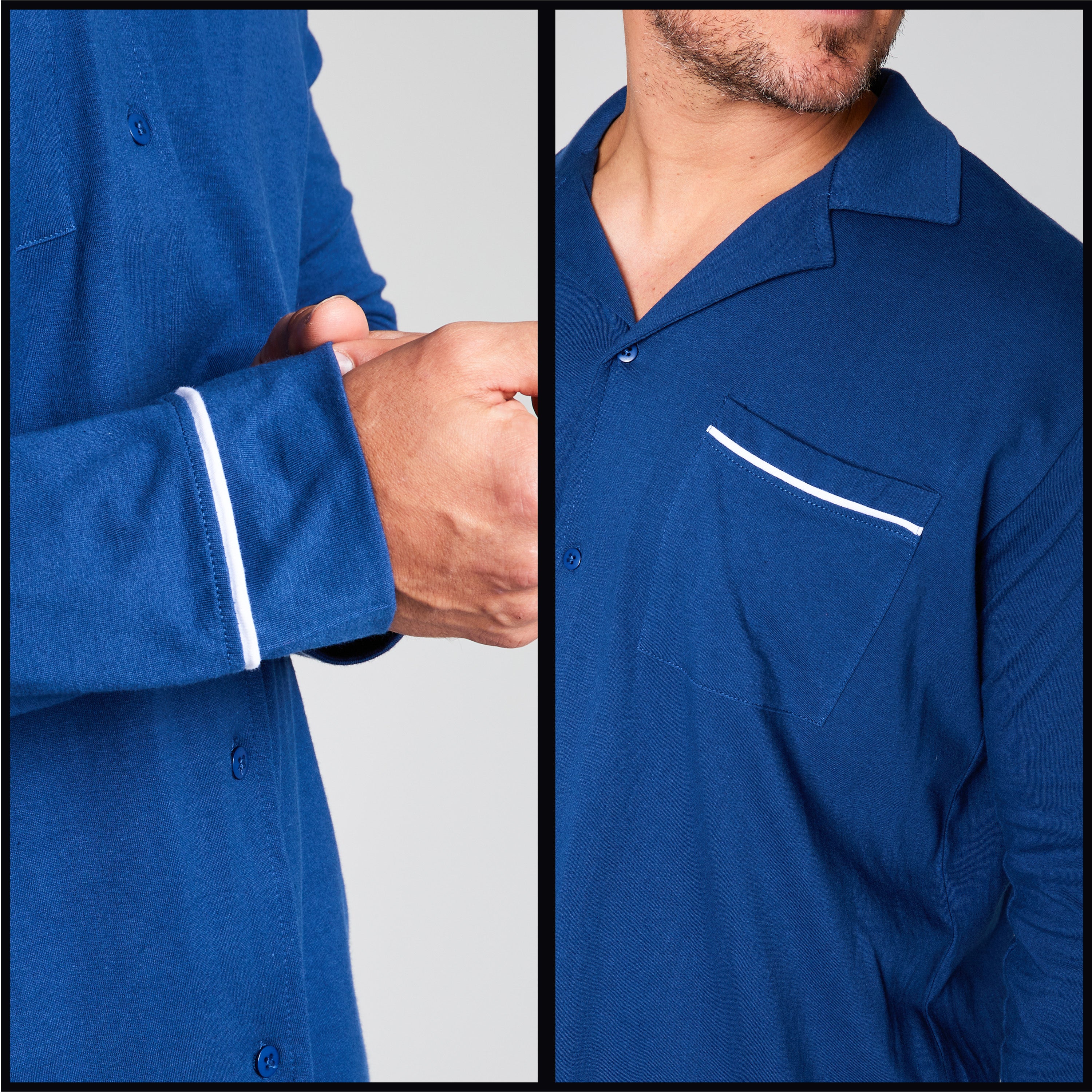 get-trend-men-ciycomfort-pyjama-homme-bleu-marine image 3