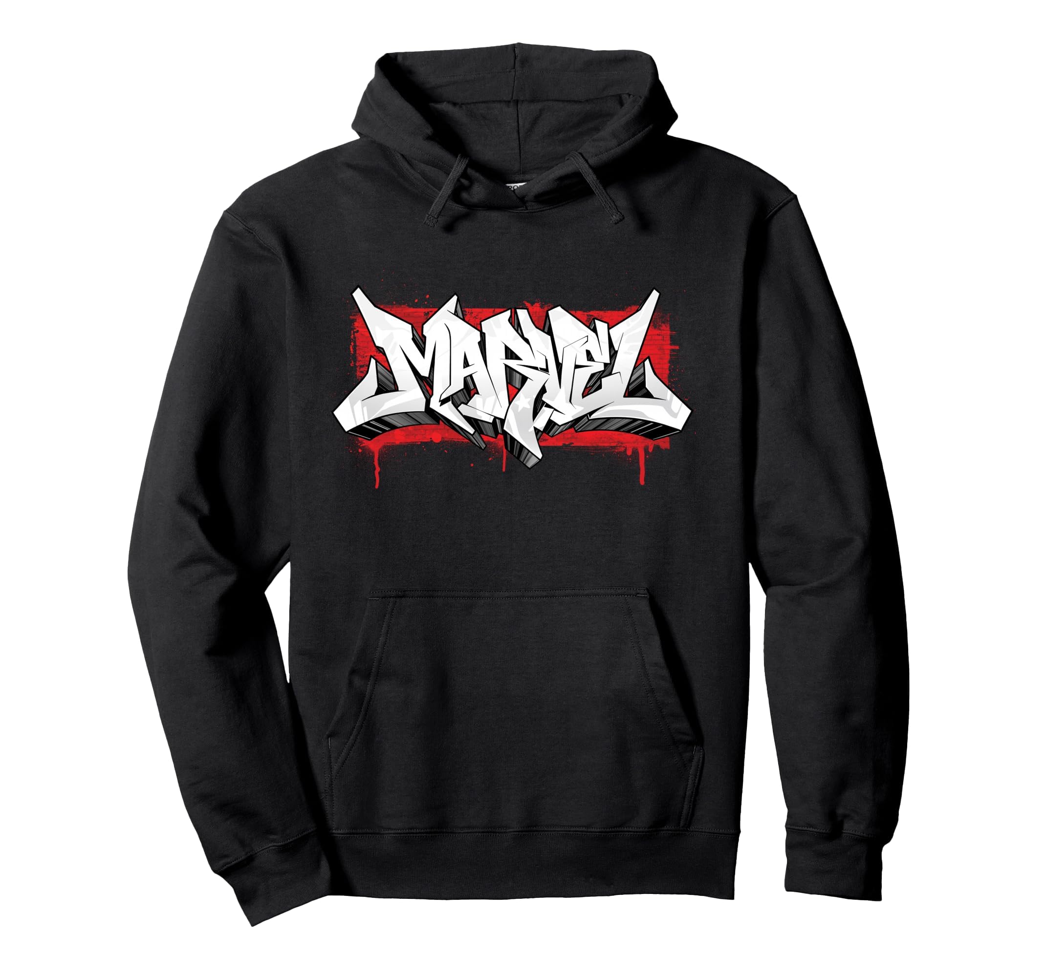 marvel-graffiti-brick-logo-sweat-capuche-noir-l image 1