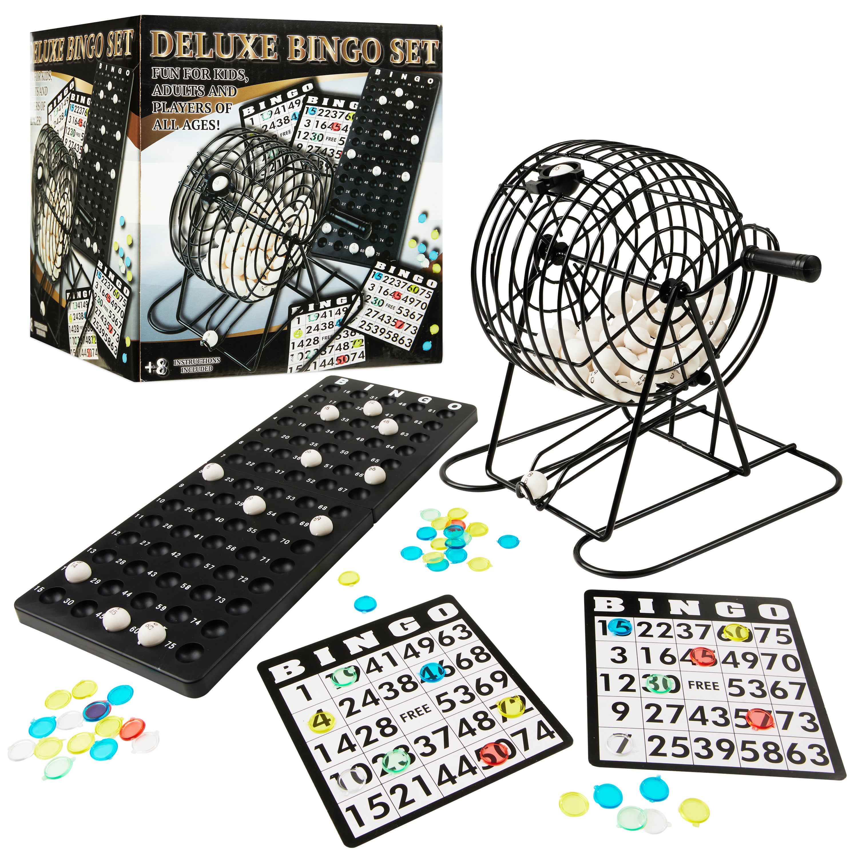 kreativekraft-jeu-bingo-famille-cage-m-tal-18-cartes image 1