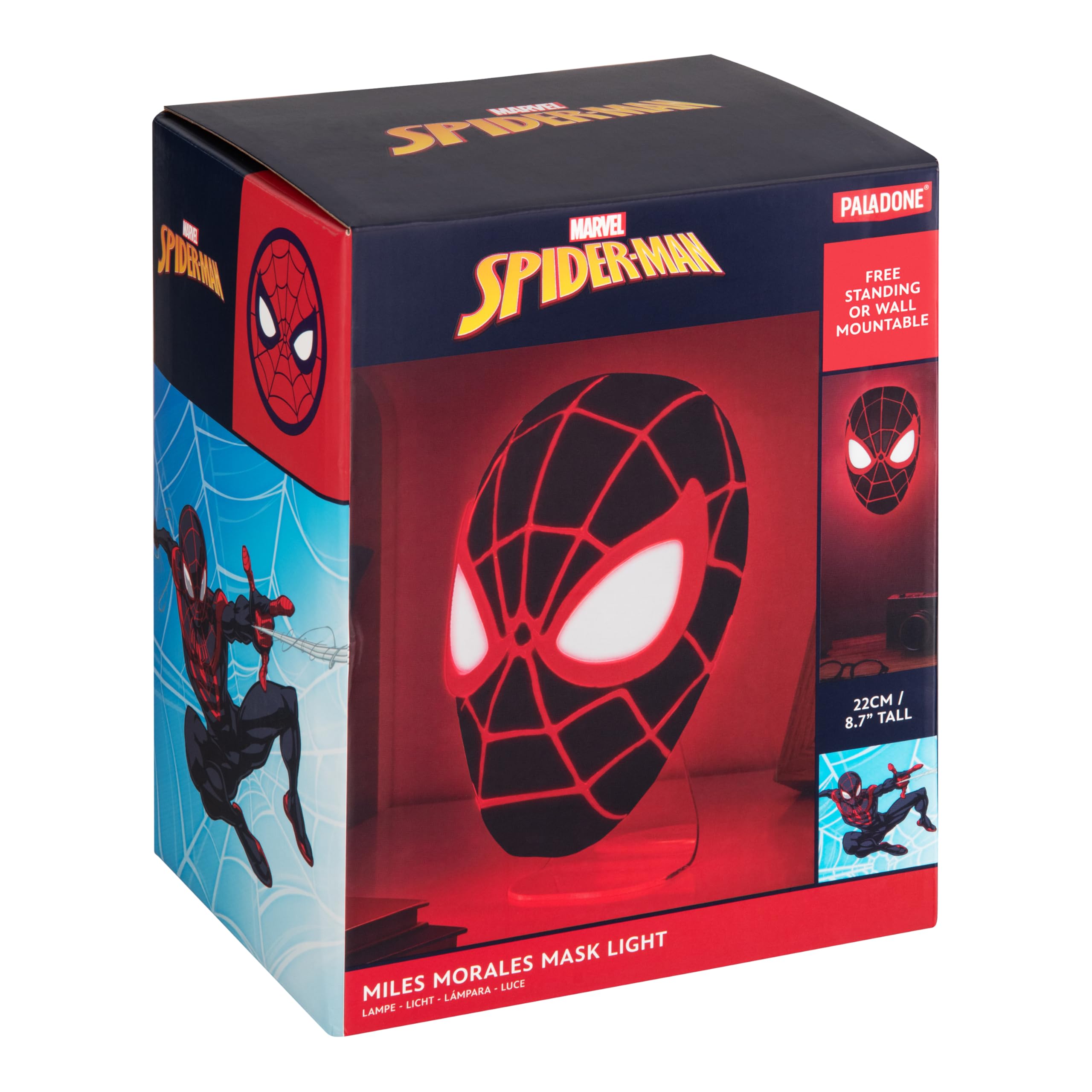 marvel-miles-morales-lampe-led-masque-spider-man-22-cm image 6