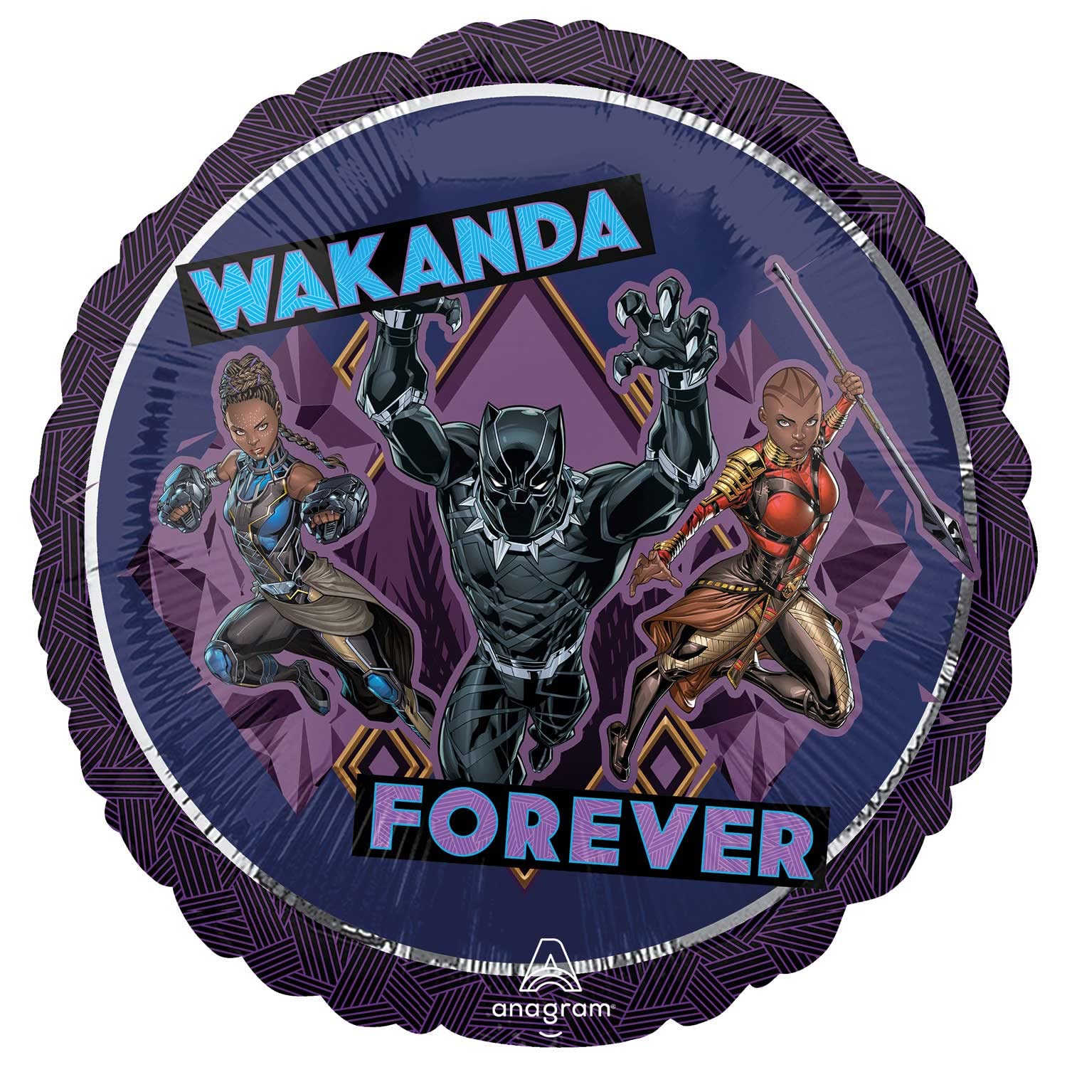 marvel-black-panther-ballon-aluminium-45-cm-f-te image 1