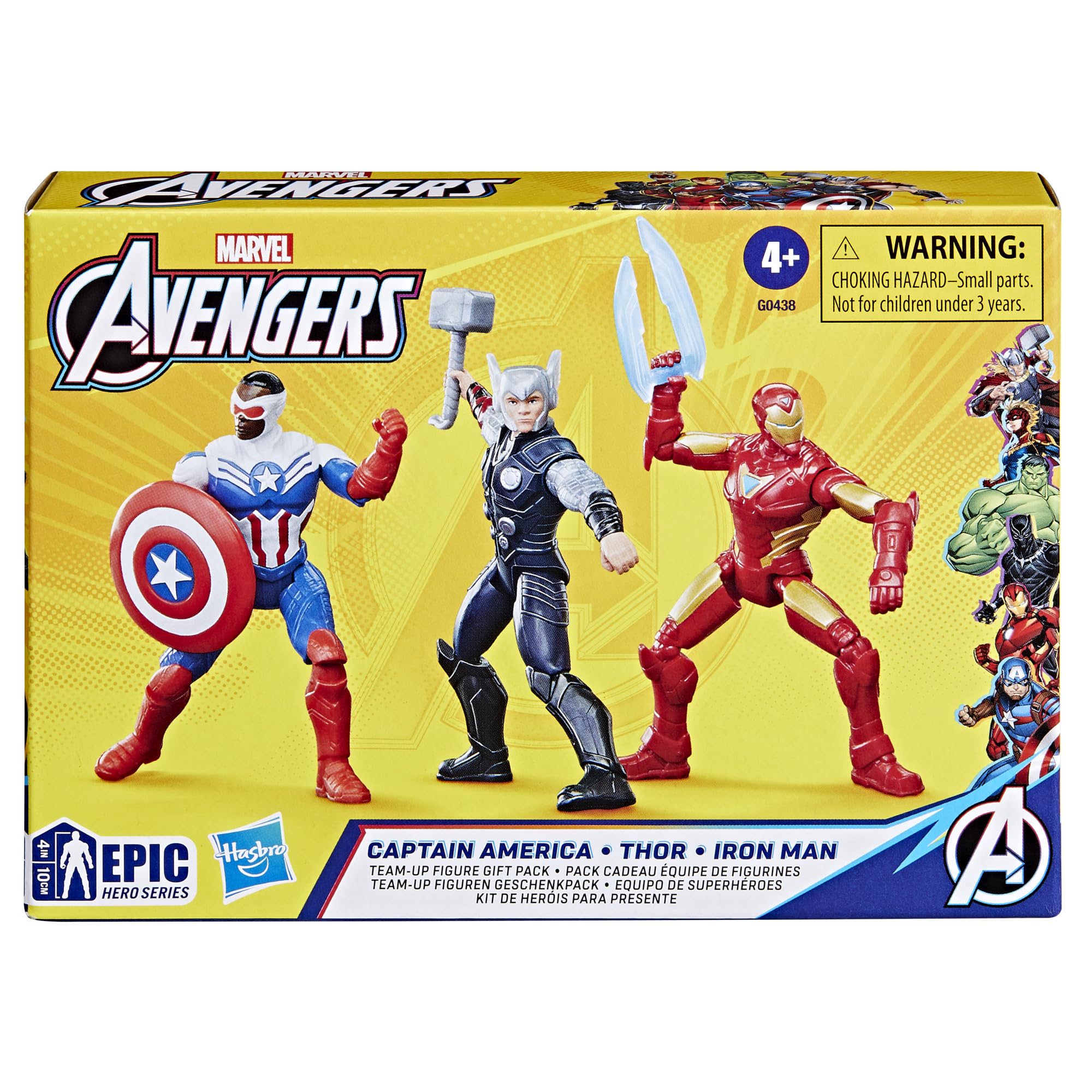 marvel-epic-hero-series-figurines-avengers-10-cm-pack-3 image 3