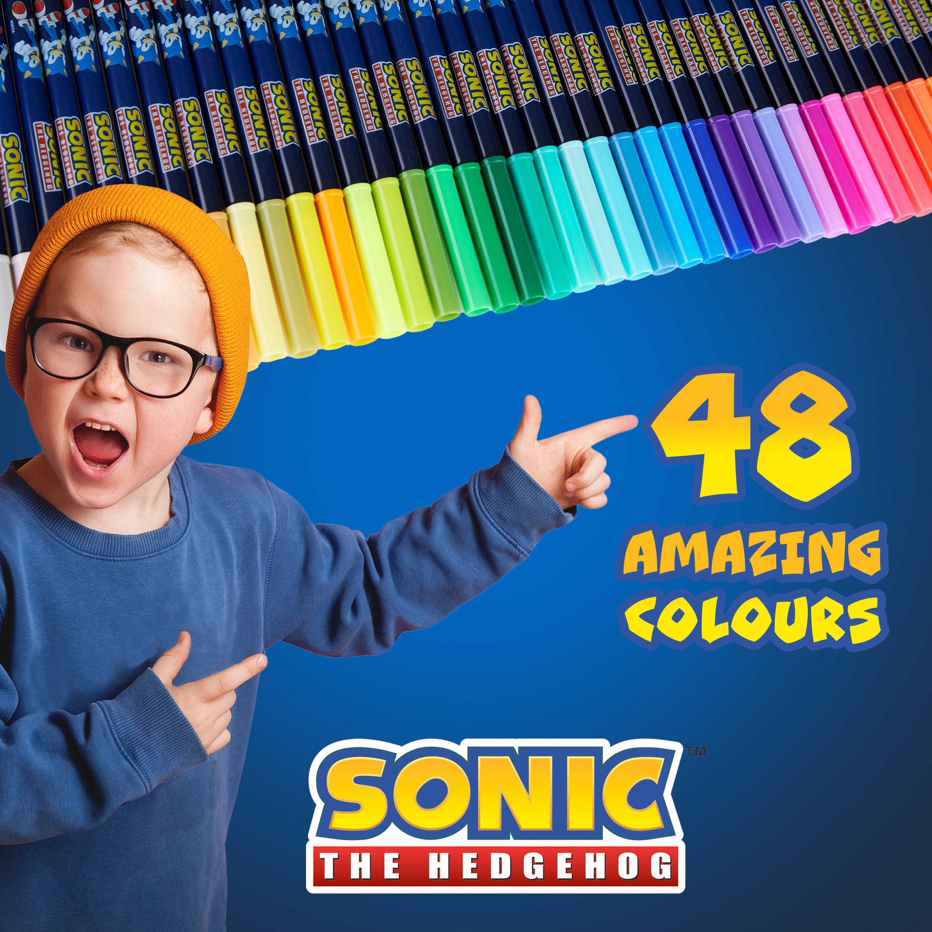 get-trend-sonic-48-feutres-enfant-lavables-sonic image 3