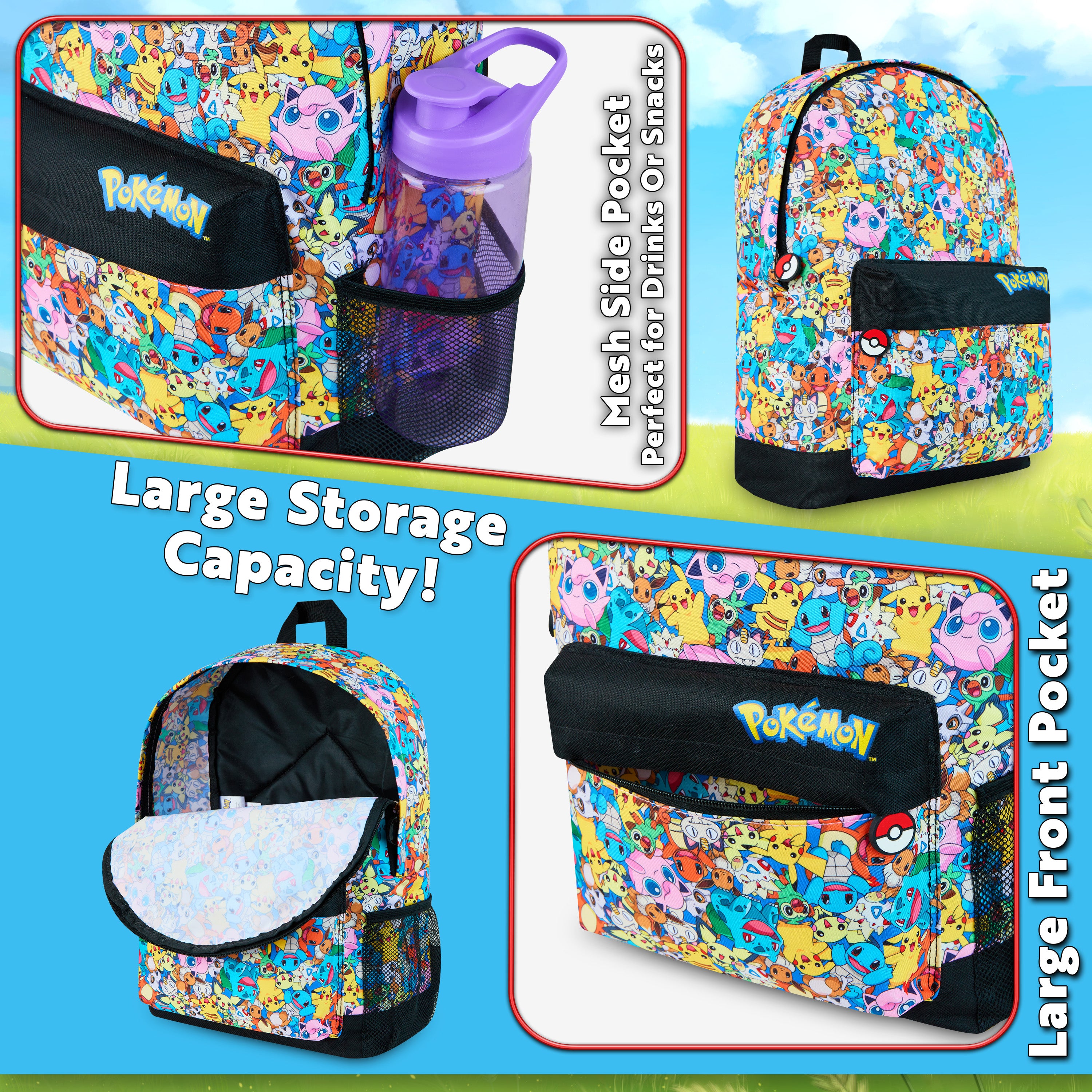 pok-mon-sac-dos-enfant-pikachu-imprim-cole image 5