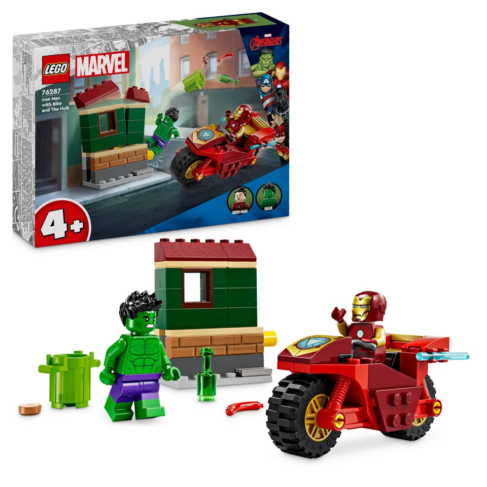lego-marvel-76287-iron-man-moto-et-hulk-4-ans-68-pi-ces image 1