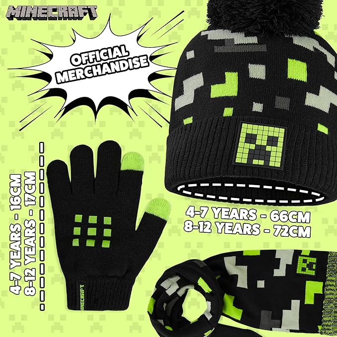 get-trend-minecraft-bonnet-charpe-gants-gar-on-3-pi-ces-jnr image 5
