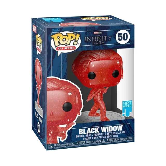 funko-pop-artist-series-infinity-saga-black-widow-figurine-vinyle-rouge-9-cm image 1