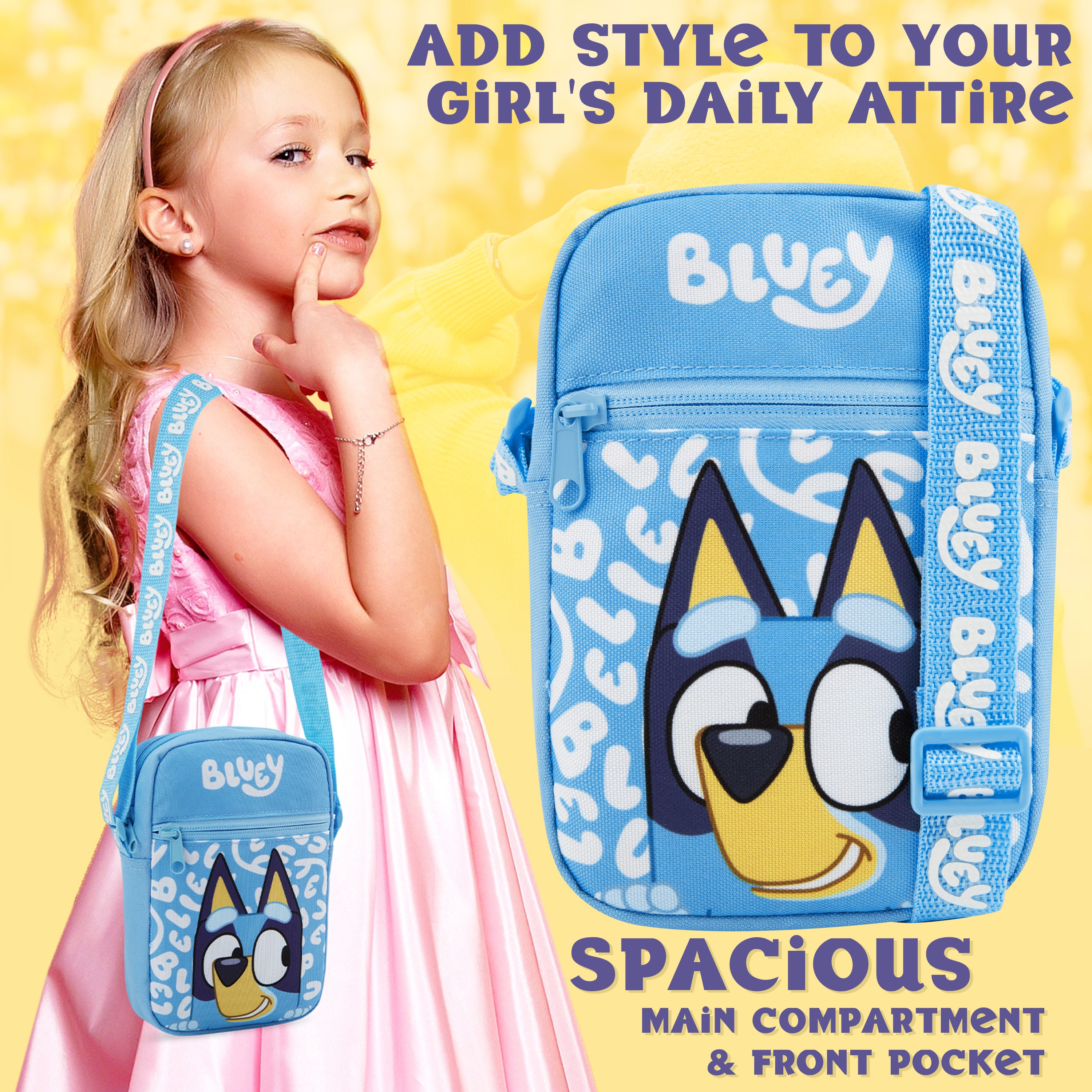bluey-sac-bandouli-re-fille-sangle-r-glable-zip-cadeau image 2