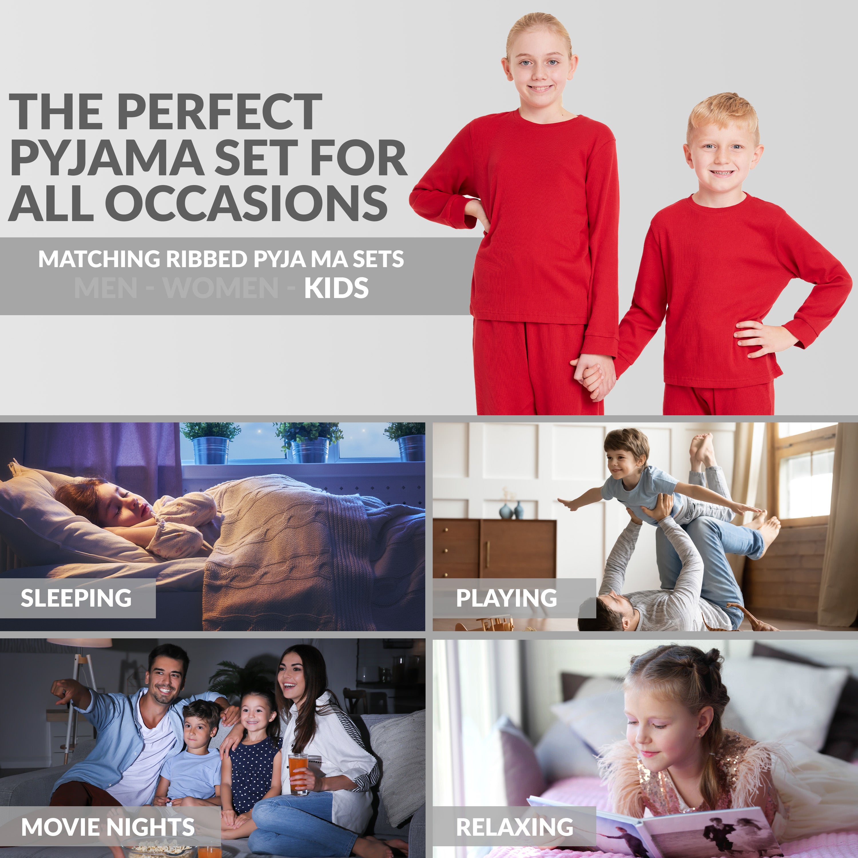citycomfort-pyjama-enfant-coton-long-c-tel-marine-assorti image 4